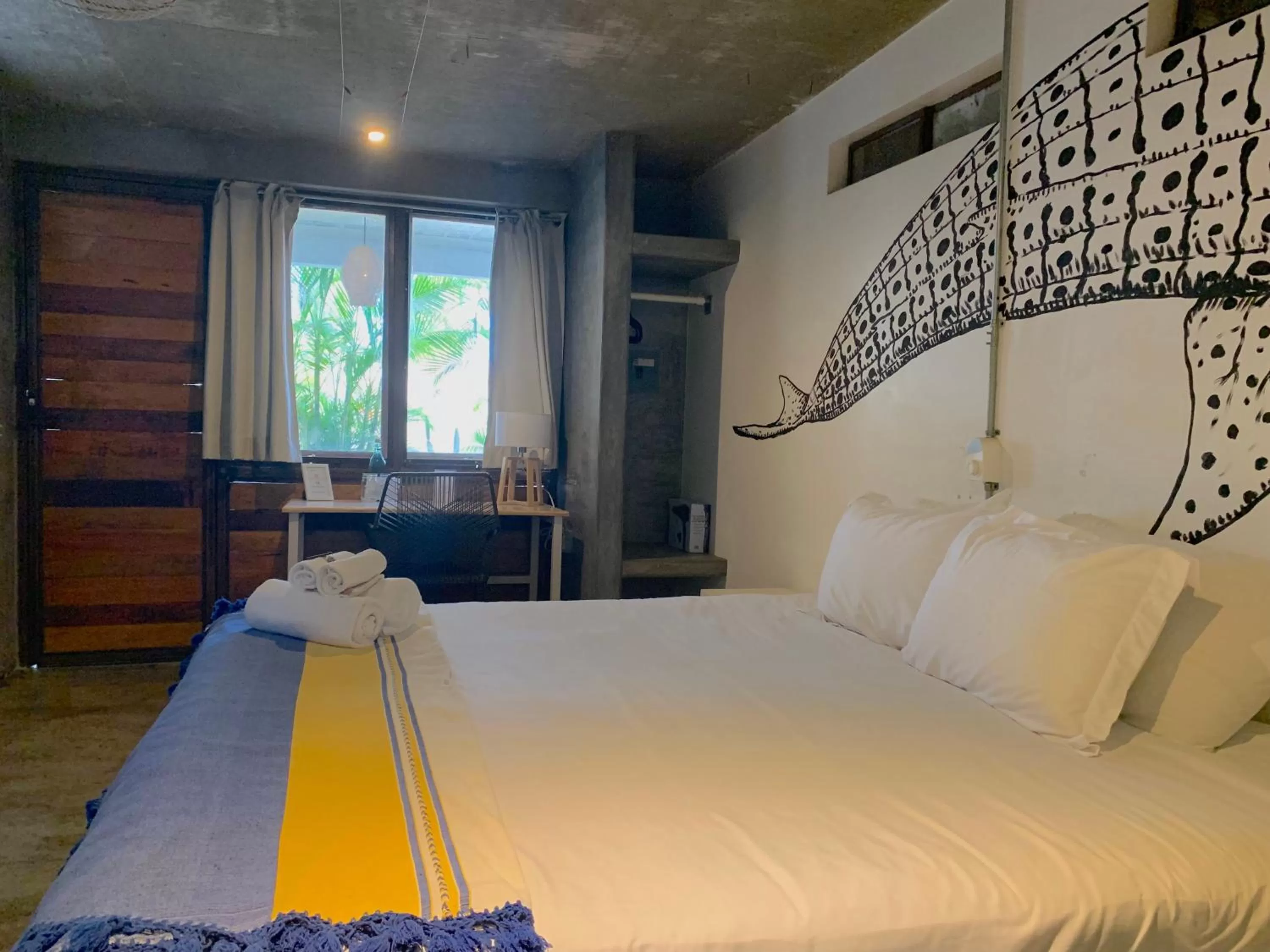 Bed in Perro Surfero Hotel