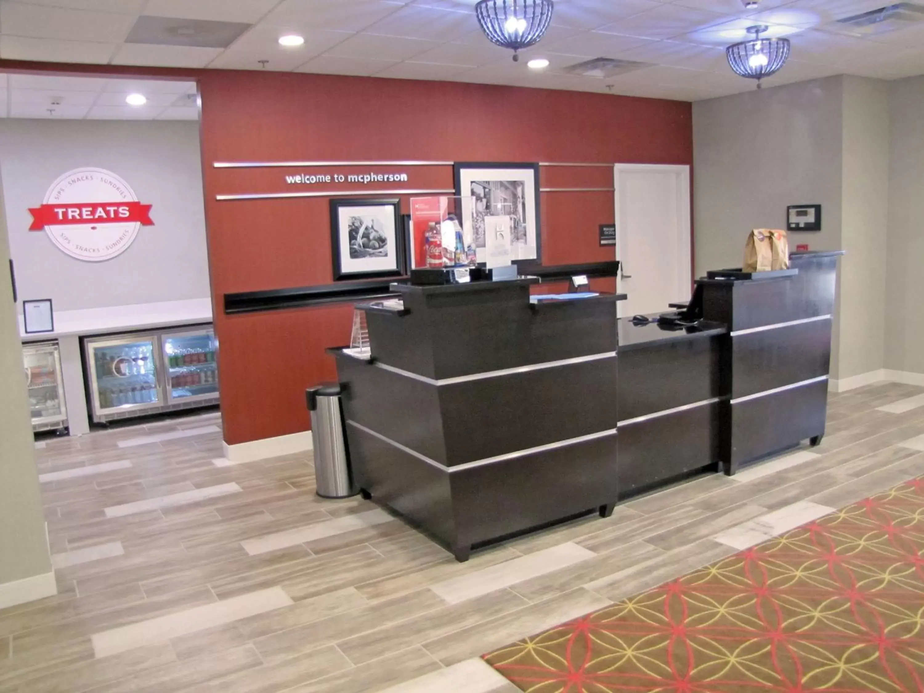 Lobby or reception in Hampton Inn McPherson Lobby or reception in Hampton Inn McPherson