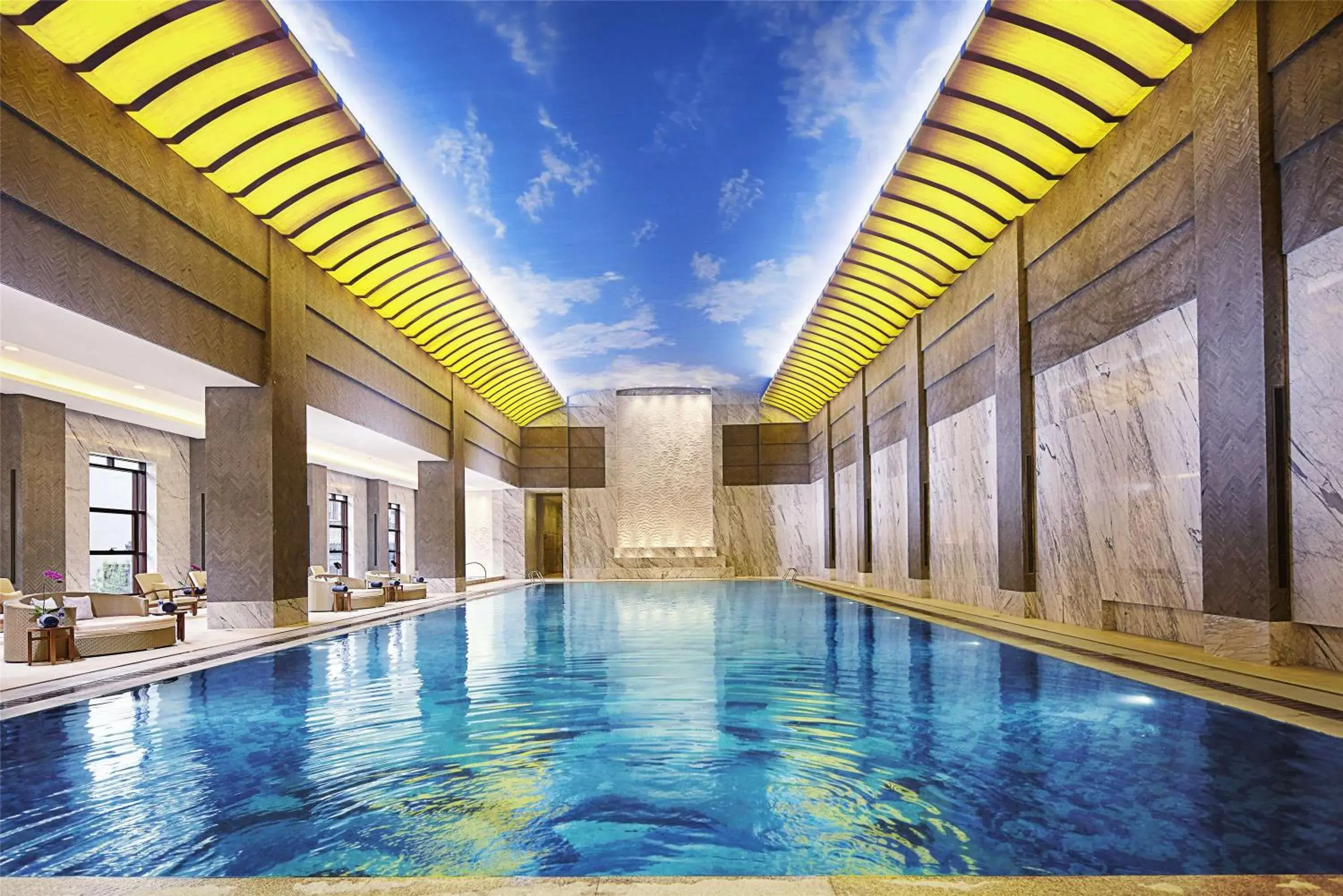 Lobby or reception, Swimming Pool in Hilton Tianjin Eco City