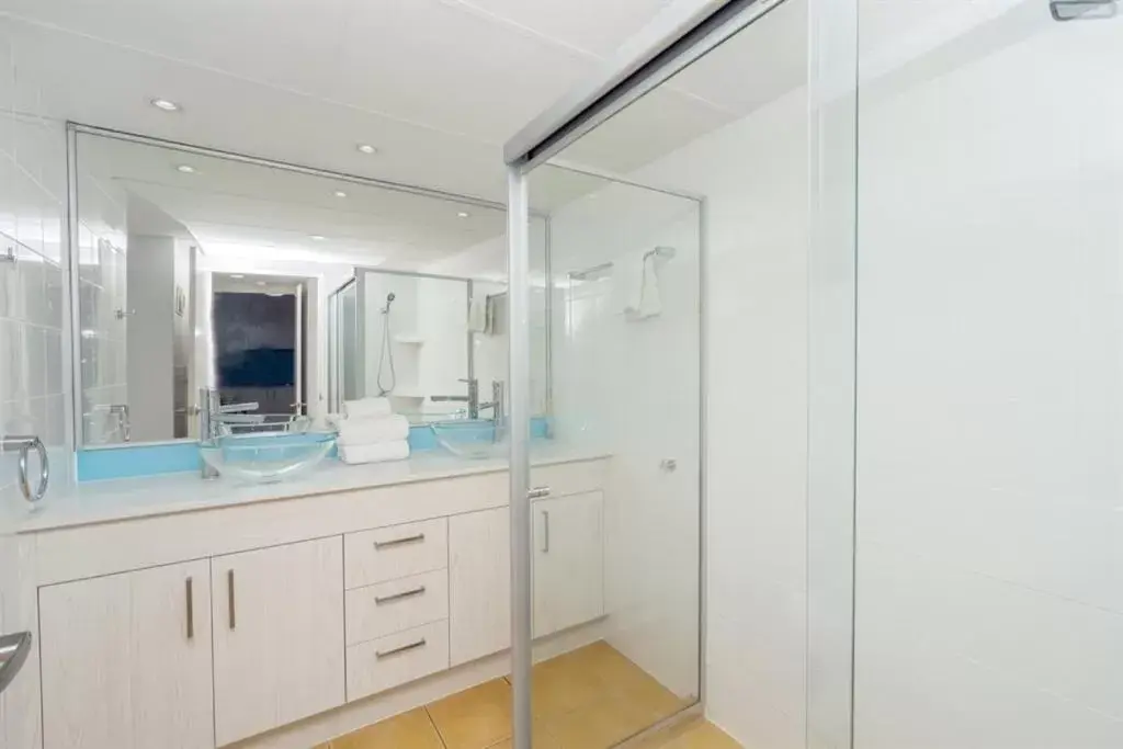 Bathroom in One The Esplanade Apartments on Surfers Paradise