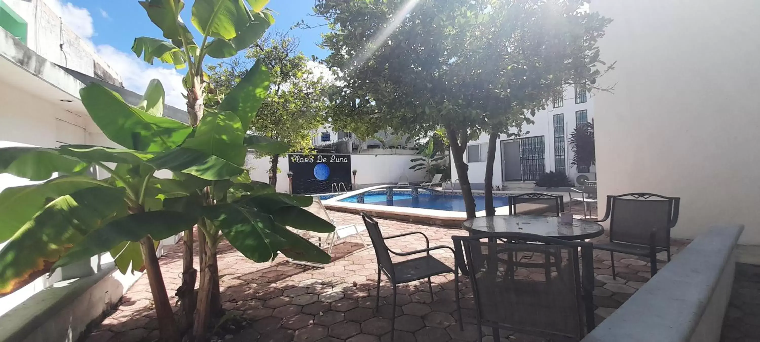 Patio, Swimming Pool in Claro de Luna