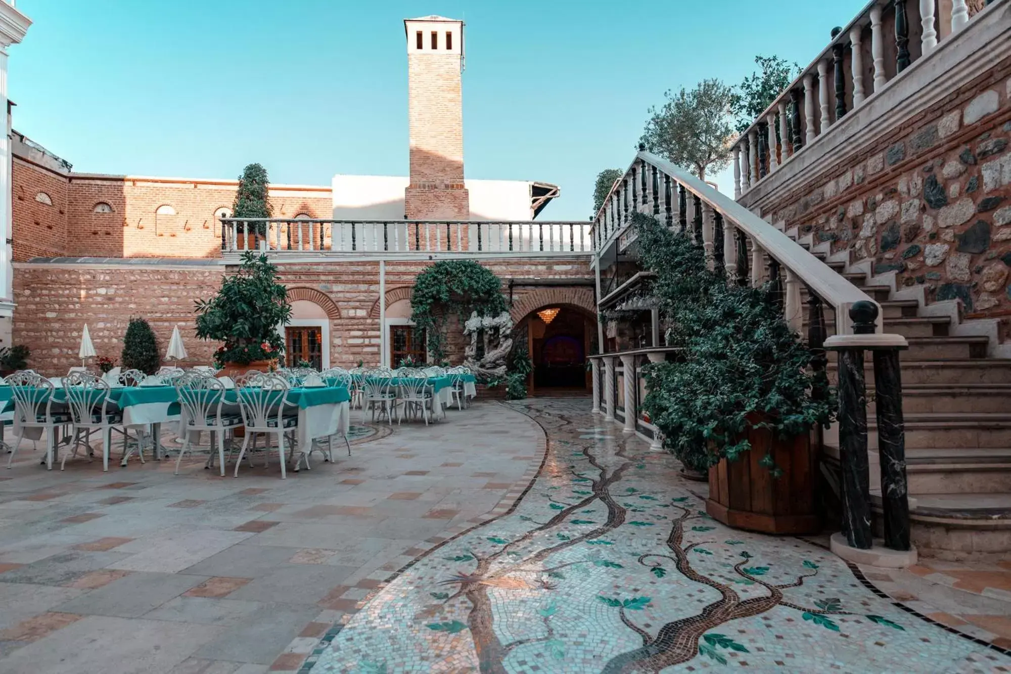 Patio in Seven Hills Palace & Spa