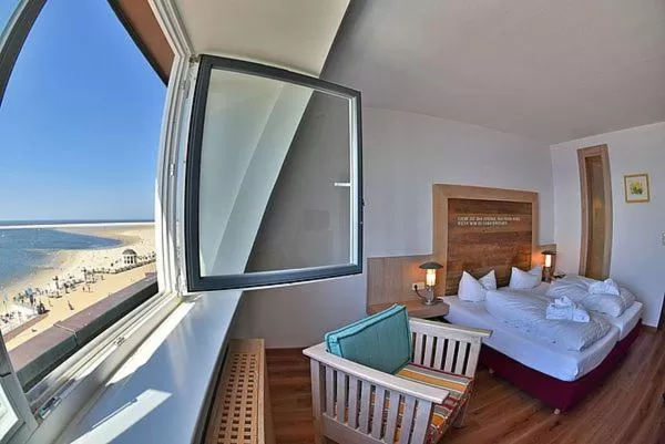 Double Room with Sea View in Strandhotel VierJahresZeiten
