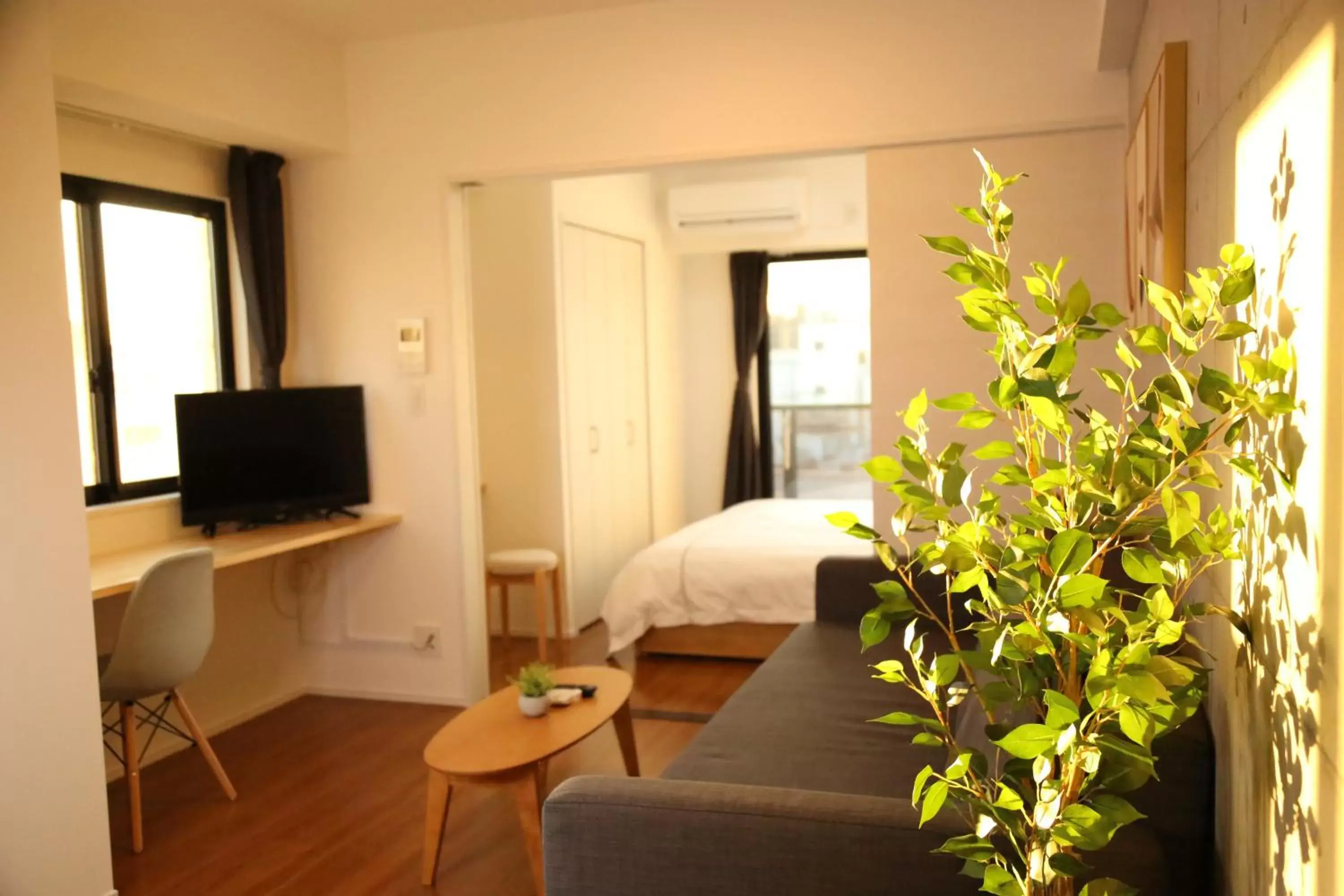 Lounge or bar, Bed in Yoshitsuki kaku - Yoshitsuki Apart Hotel Lounge or bar, Bed in Yoshitsuki kaku - Yoshitsuki Apart Hotel