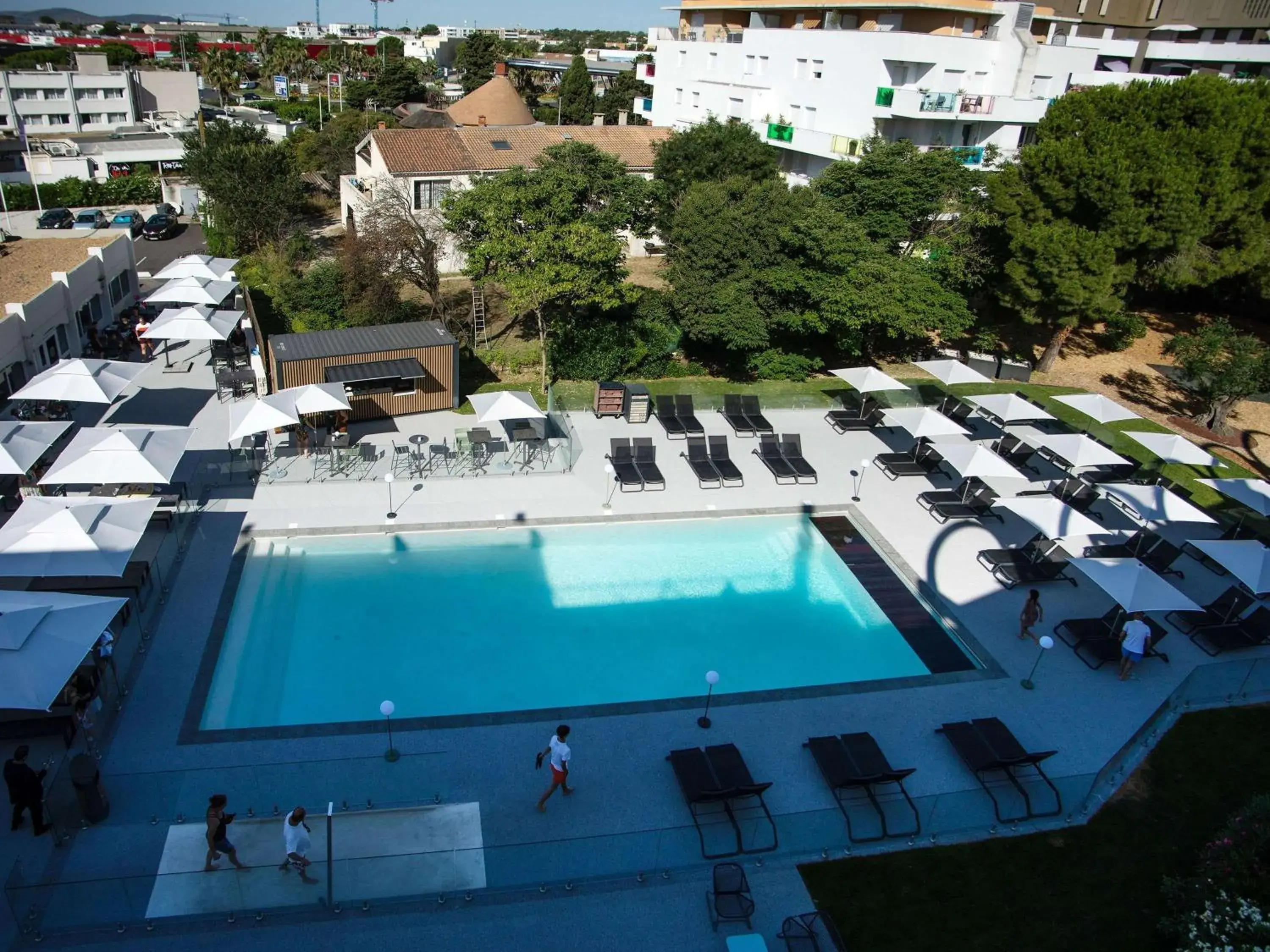 Pool View in Novotel Montpellier