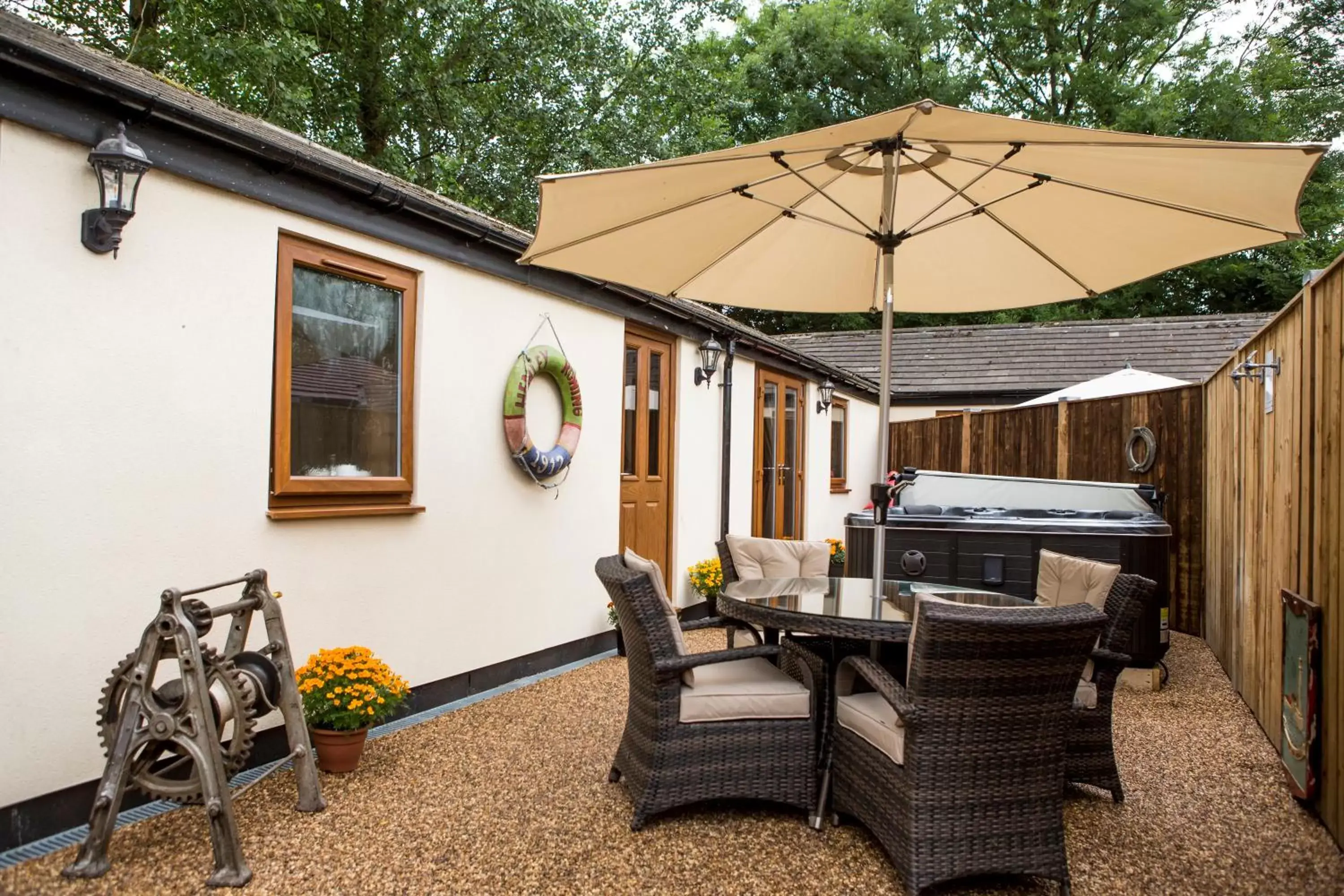 Patio in South Causey Inn