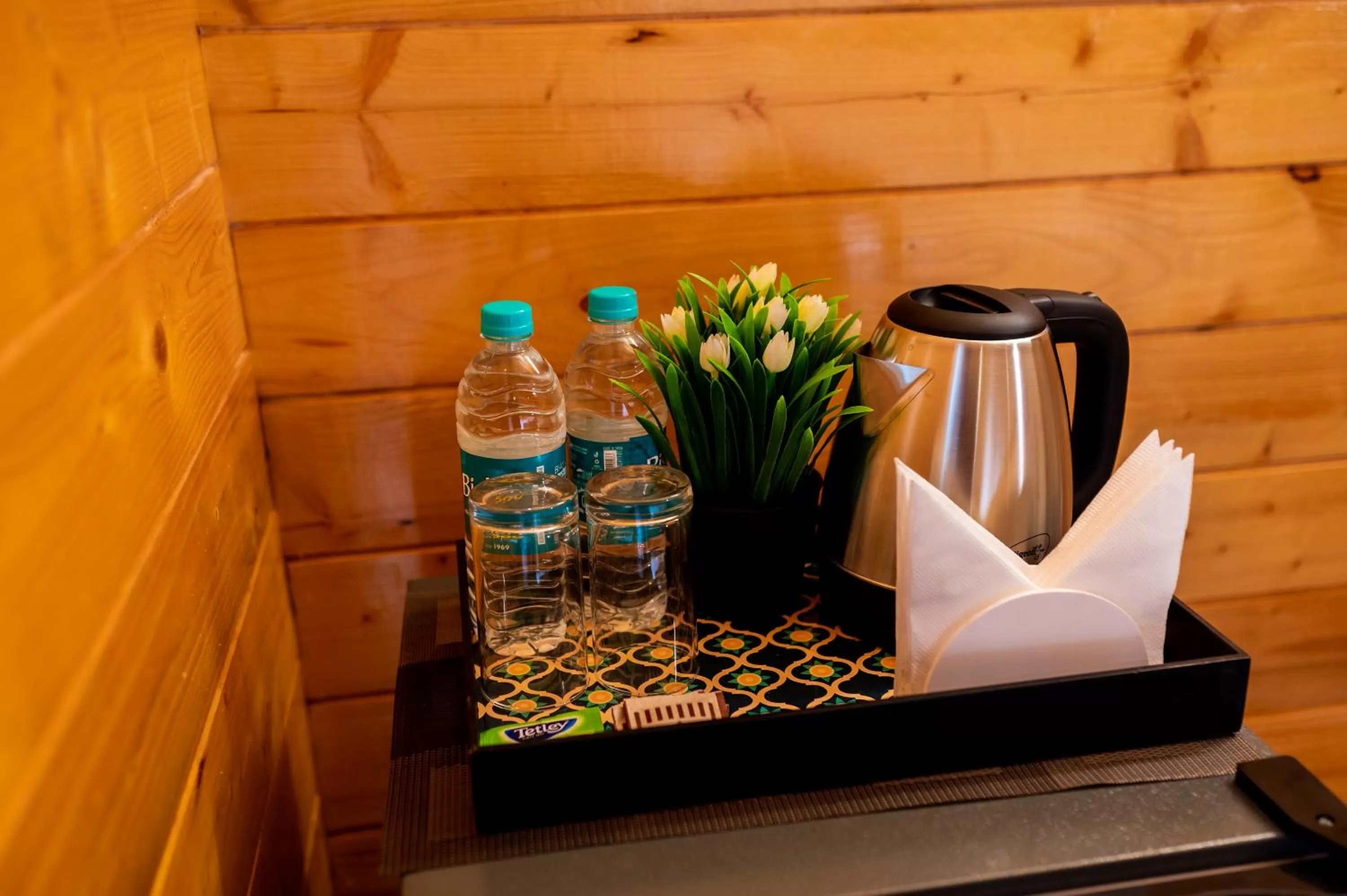 Coffee/tea facilities in Tranquill Riverside Luxury Cottages With Bathtub, Candolim