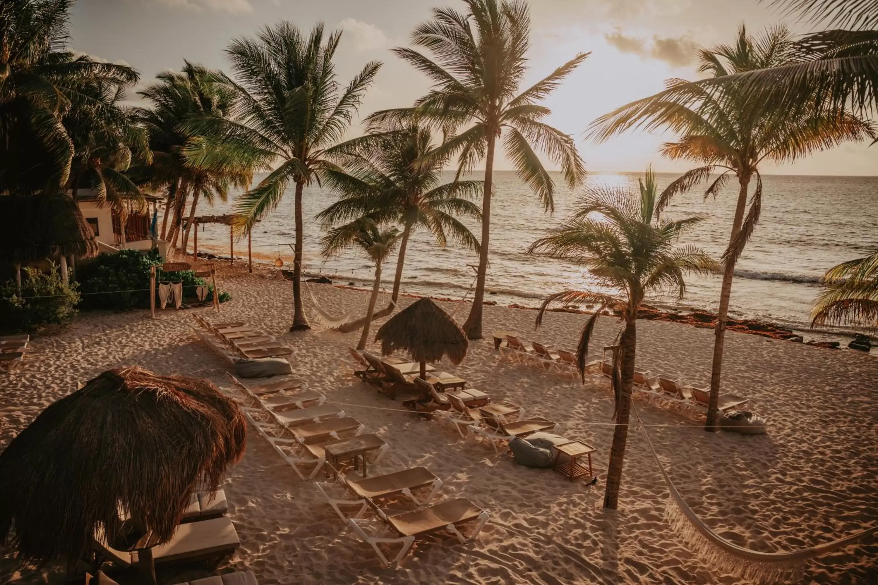 Beach in Petit Lafitte Beach Front Hotel & Bungalows