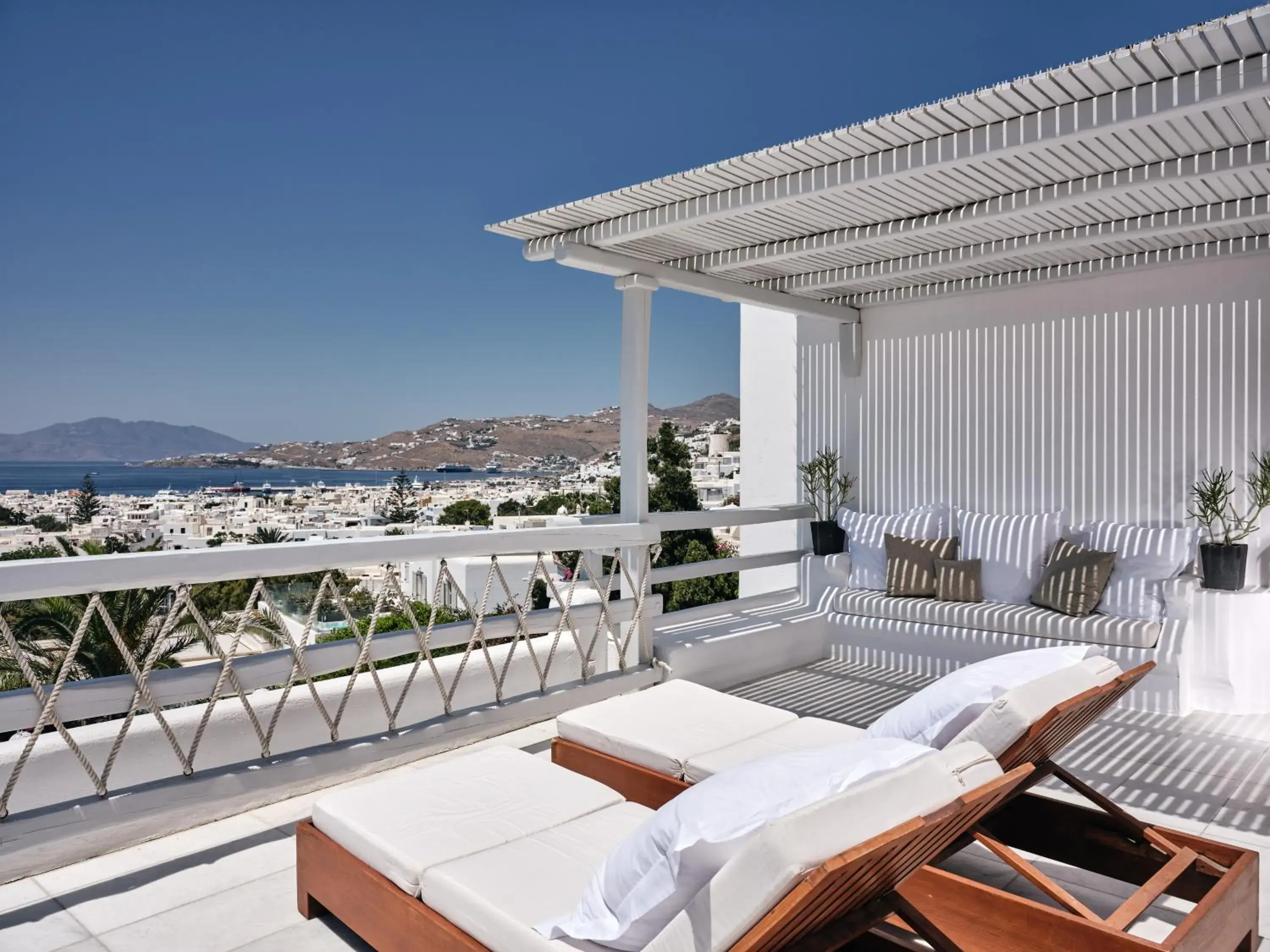Balcony/Terrace in Belvedere Mykonos - Main Hotel