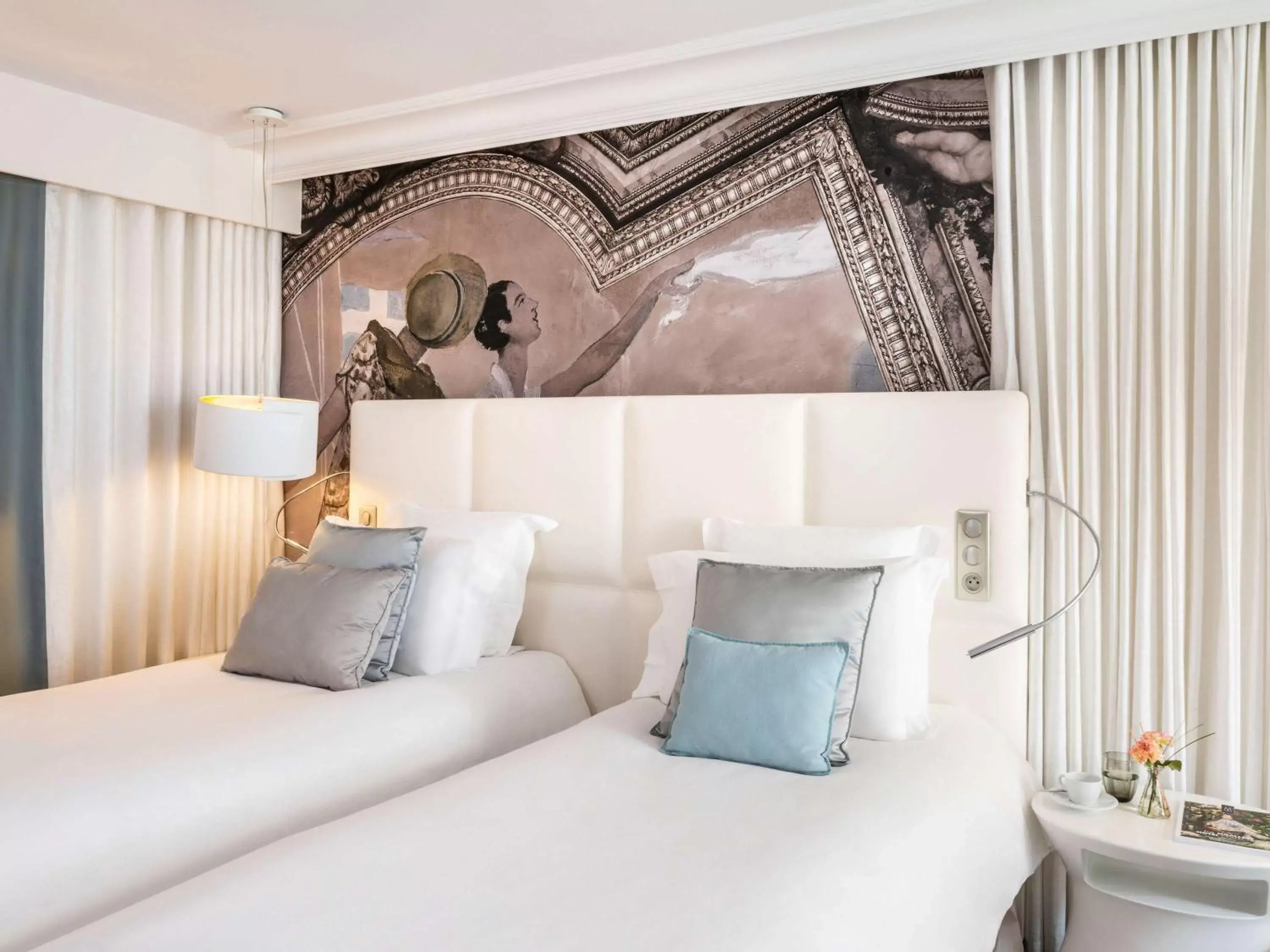 Bedroom, Bed in Cures Marines Hotel & Spa Trouville - MGallery Collection