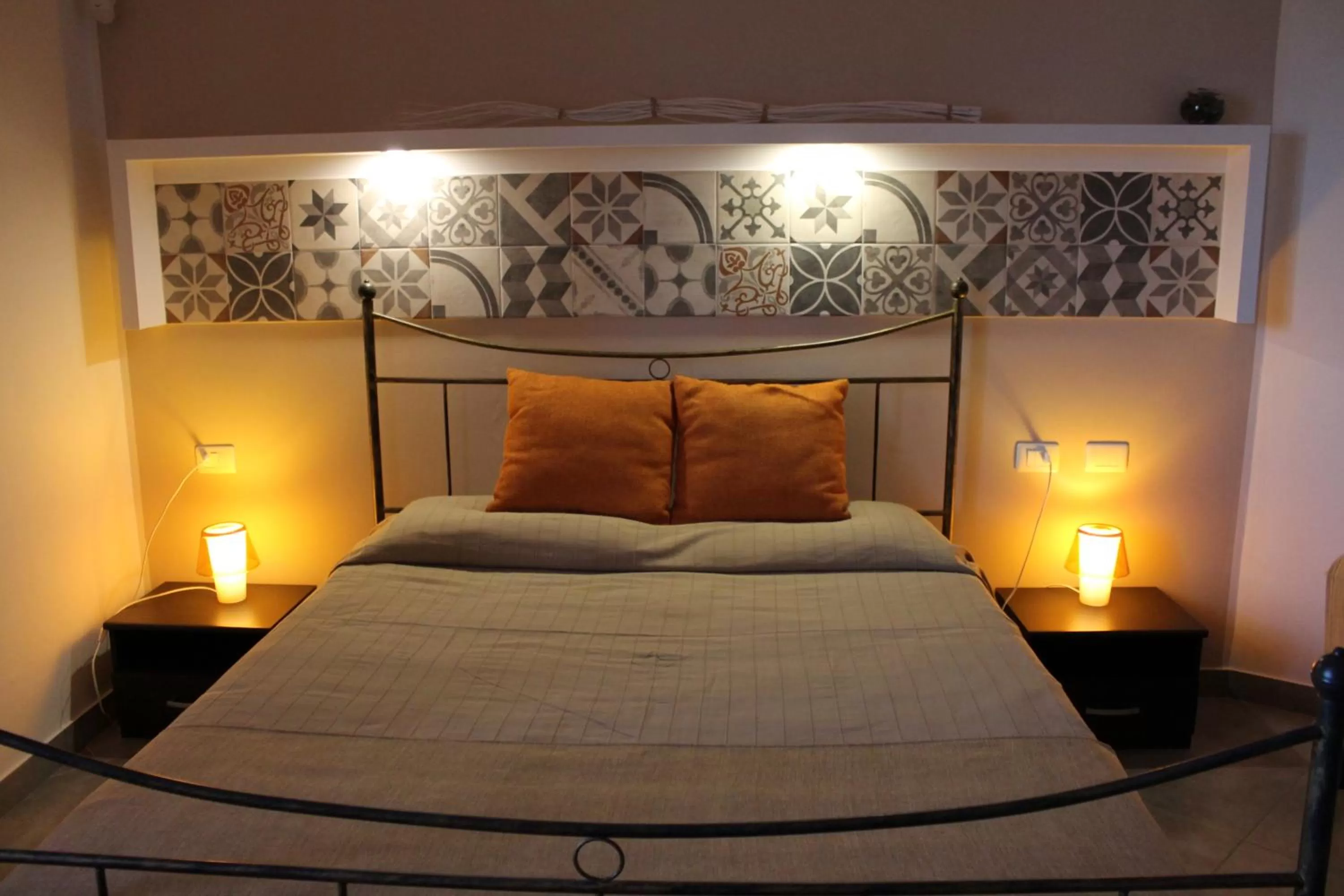 Bed in Signorino Eco Resort & Spa