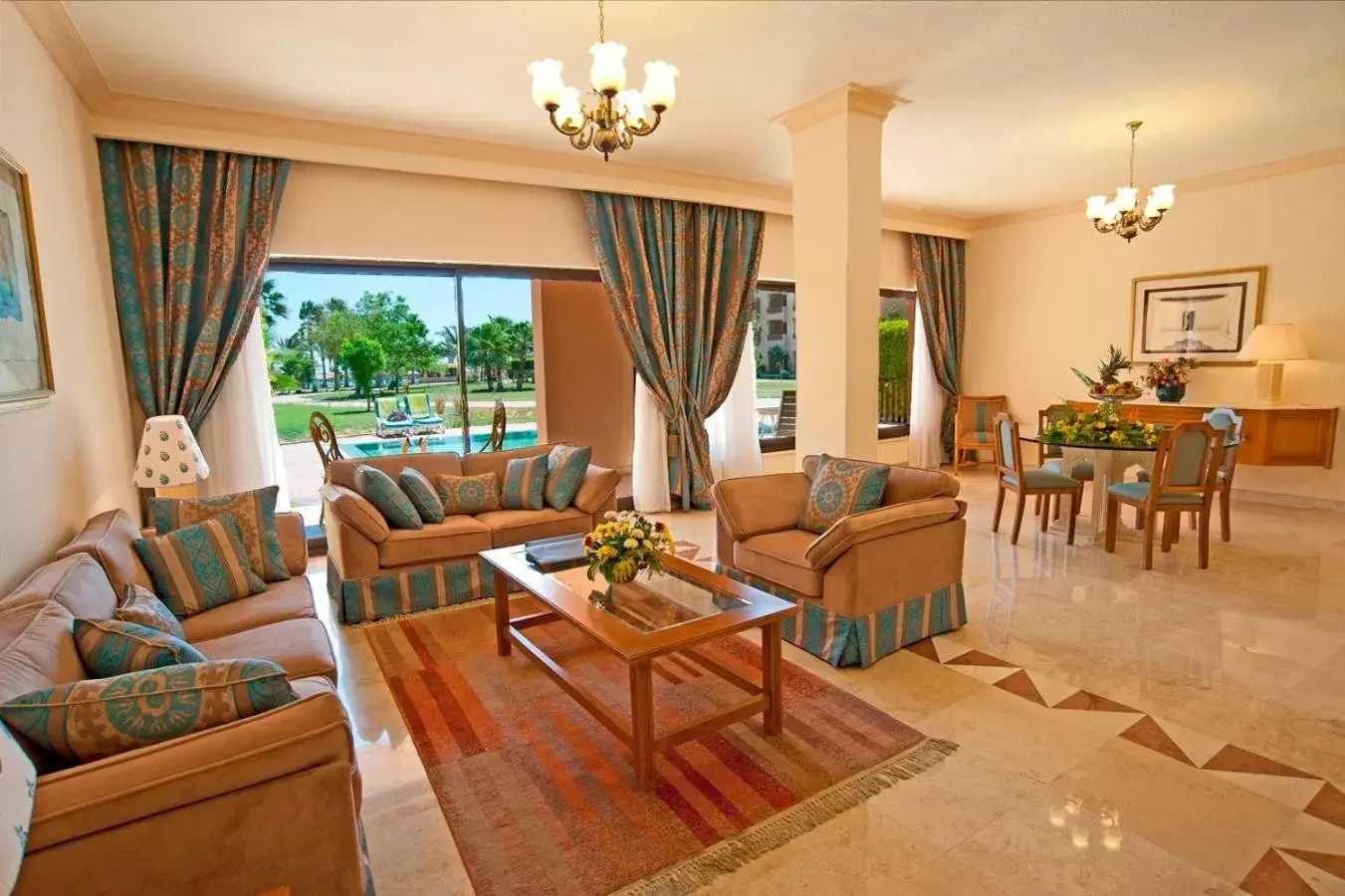 Living room, Seating Area in Continental Hotel Hurghada