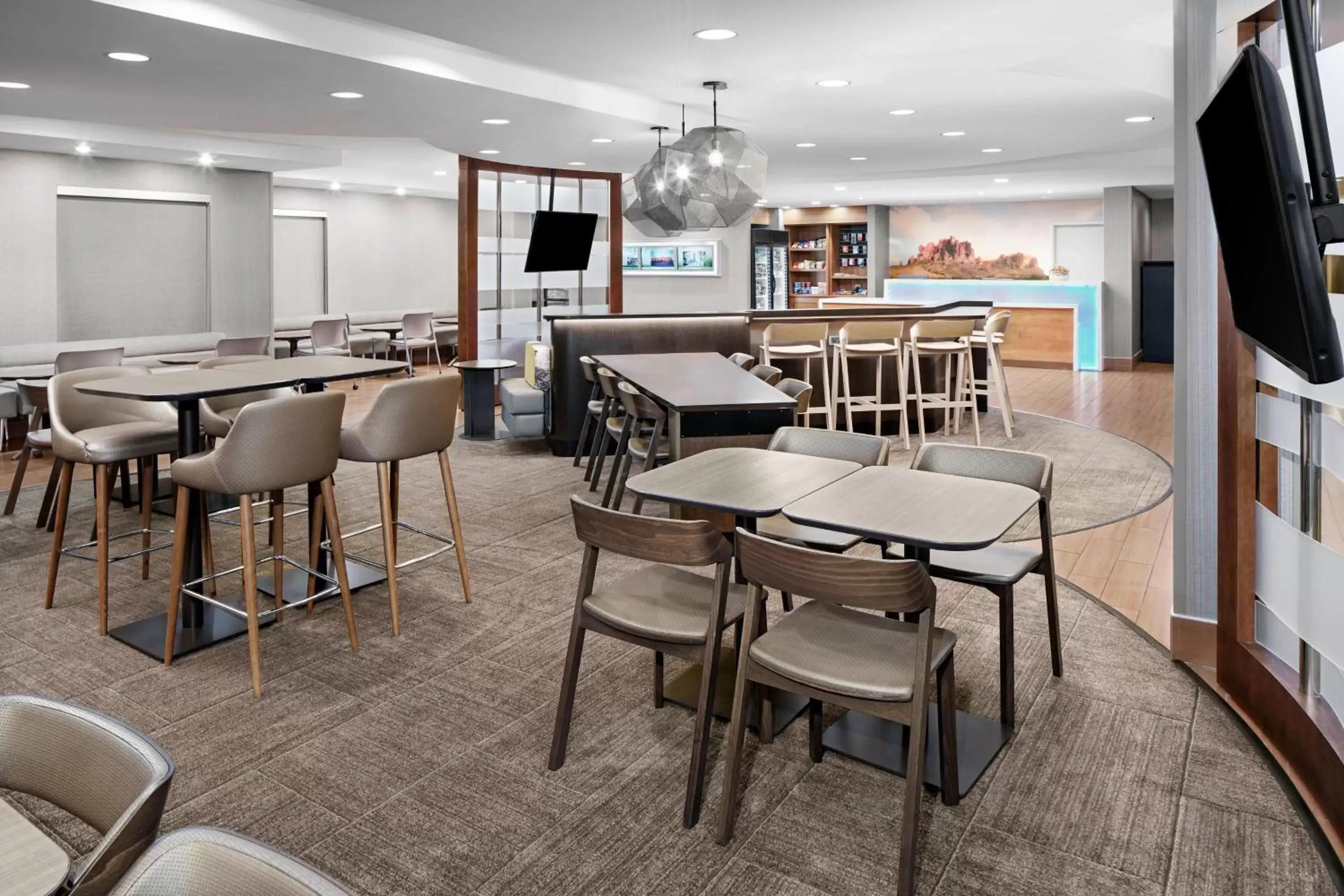 Lobby or reception, Restaurant/Places to Eat in SpringHill Suites Scottsdale North