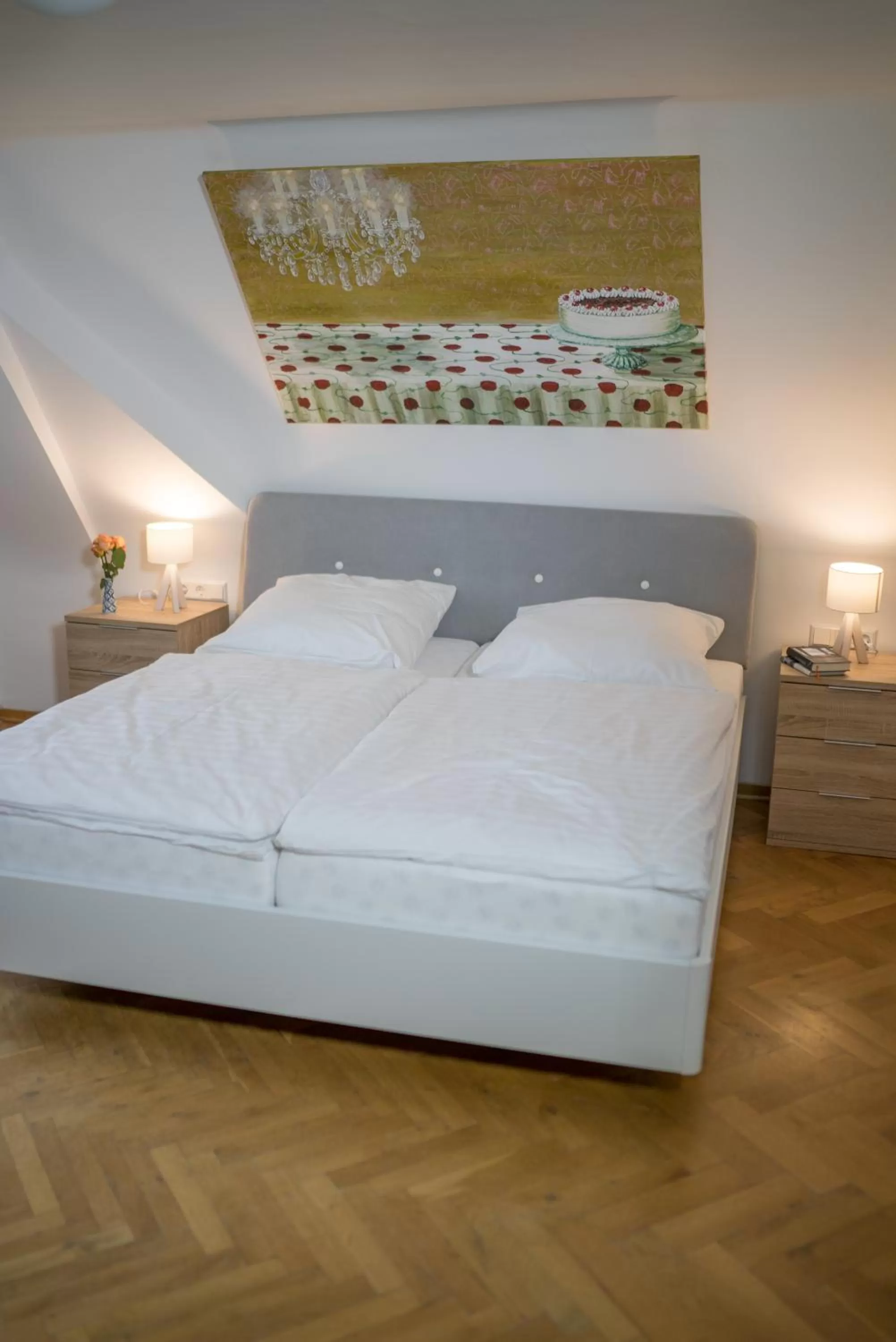 Photo of the whole room, Bed in BioHotel Schloss Kirchberg