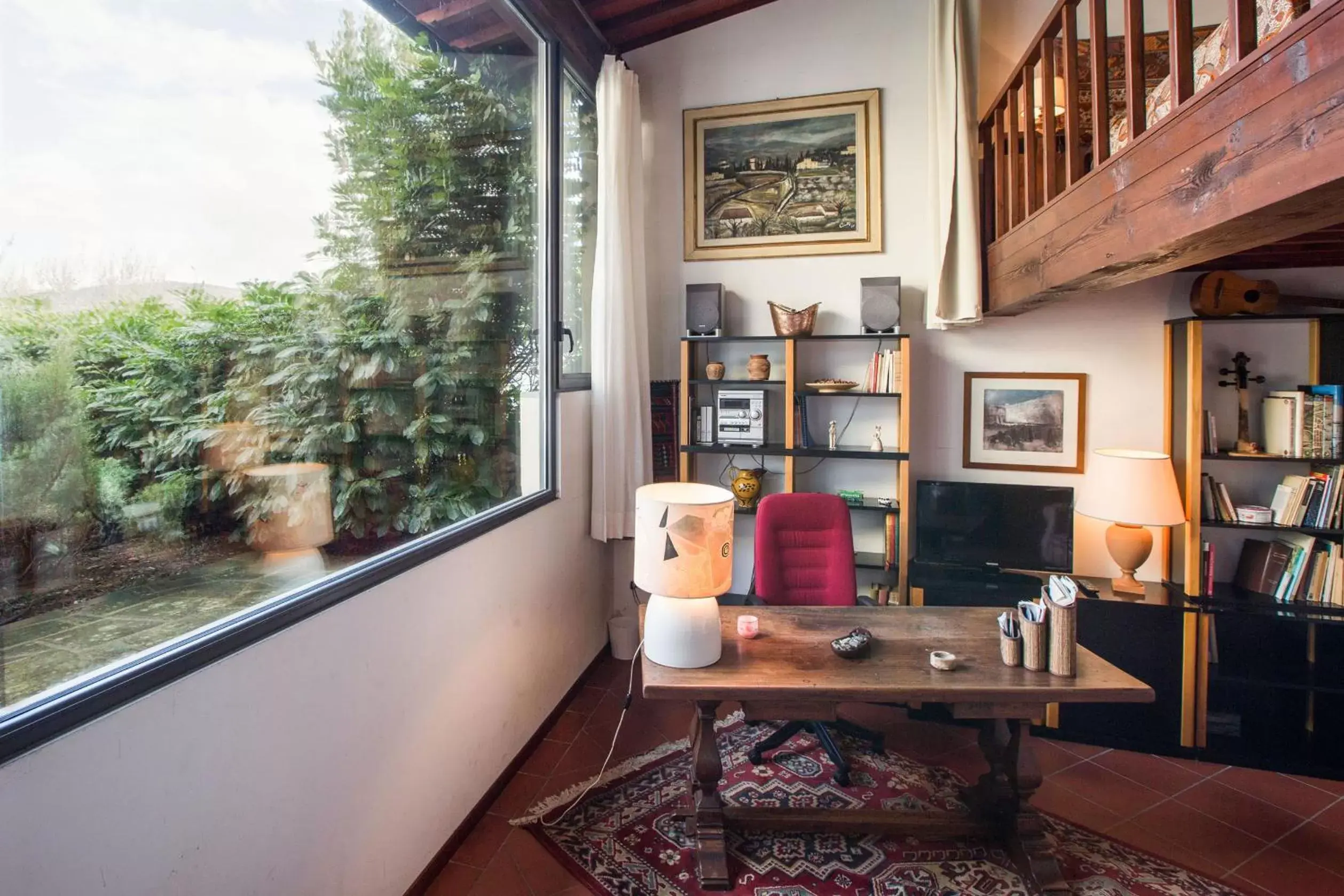 Living room in Independent loft on Florence's hills