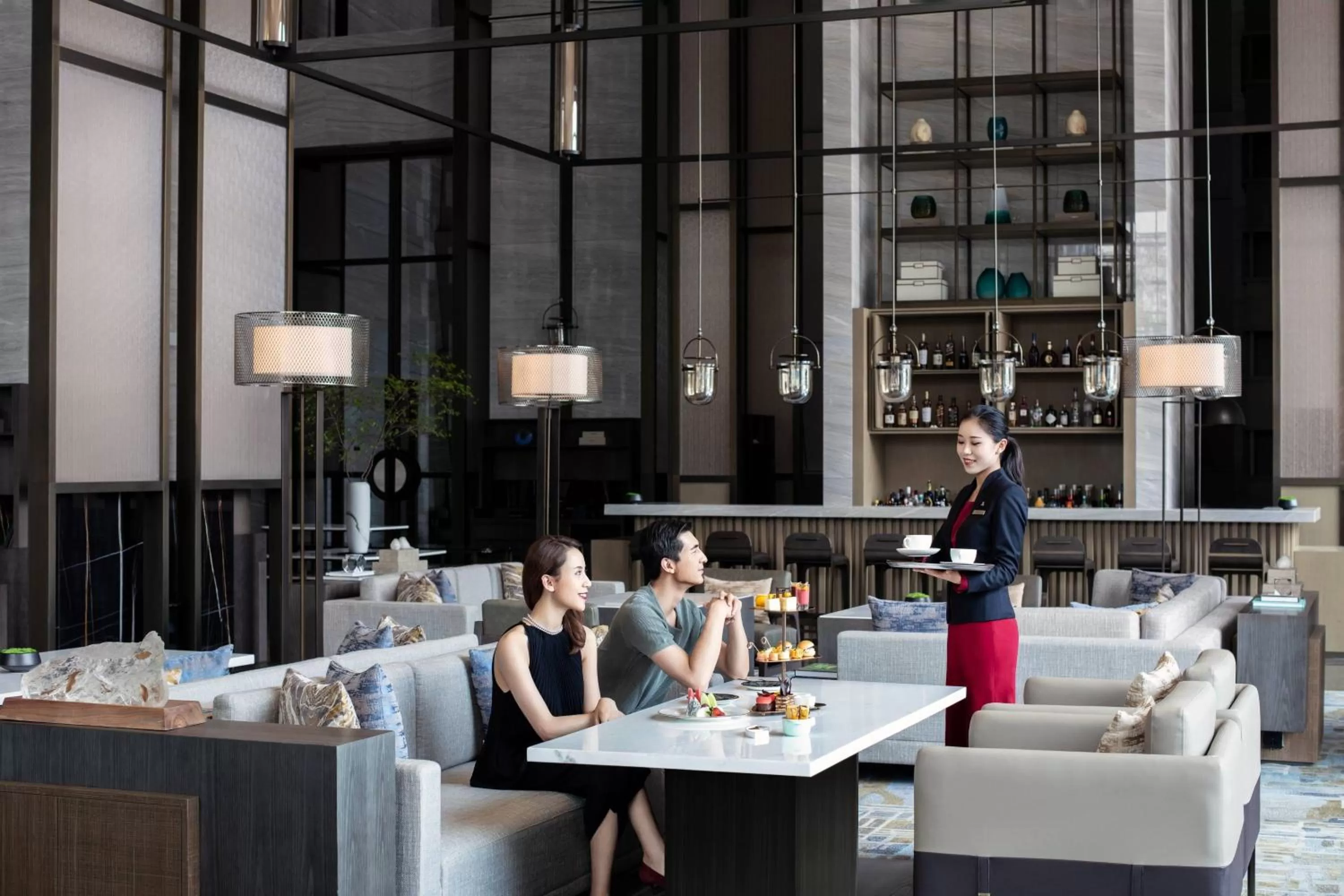 Lounge or bar in Zhangjiagang Marriott Hotel