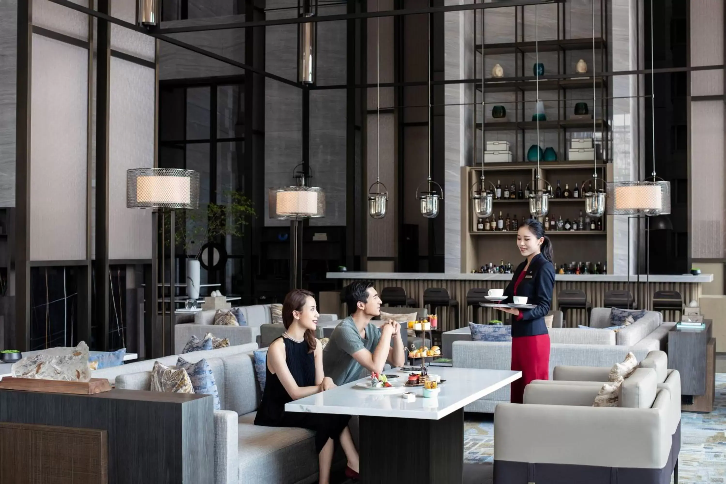 Lounge or bar, Restaurant/Places to Eat in Zhangjiagang Marriott Hotel