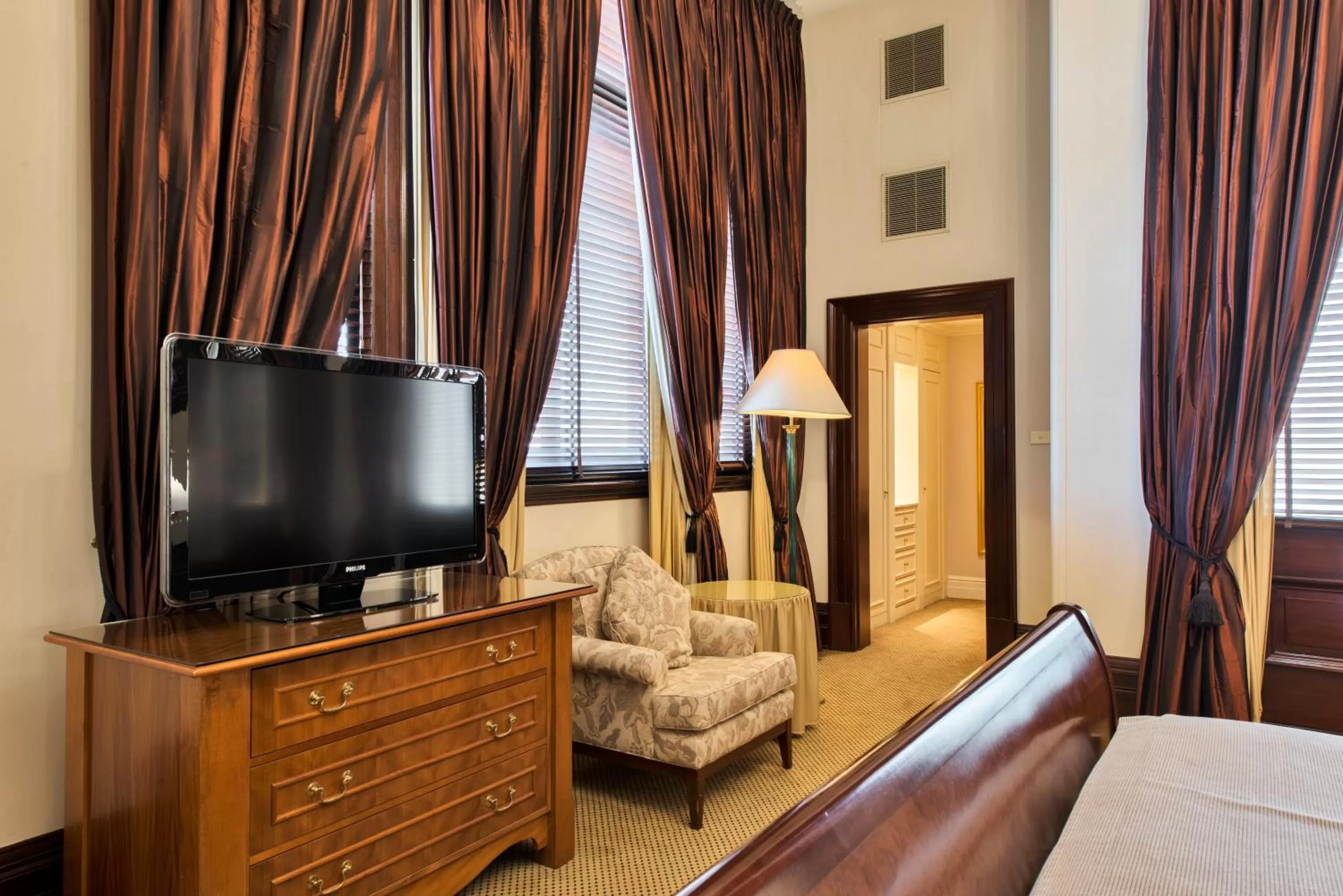 Seating area, Bed in Treasury Brisbane