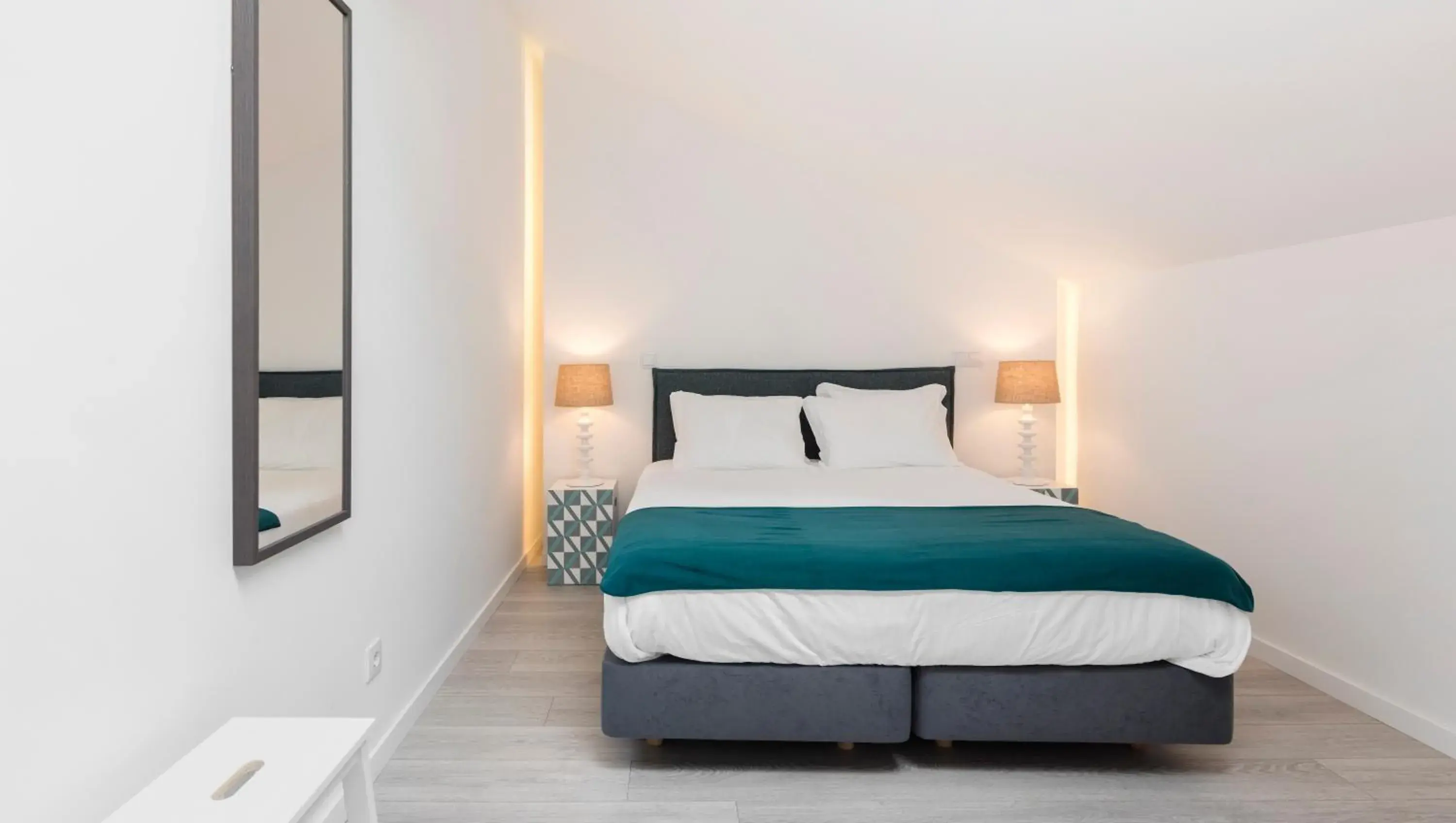 Bedroom, Bed in Lisbon Serviced Apartments - Parque