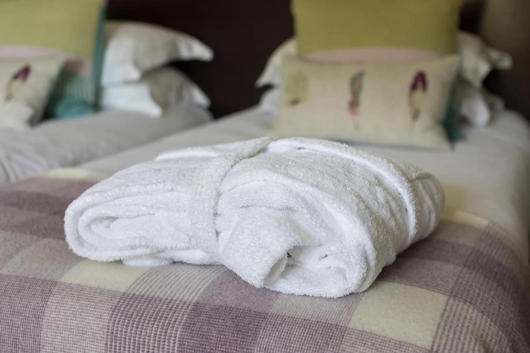 Decorative detail, Bed in Nether Abbey Hotel
