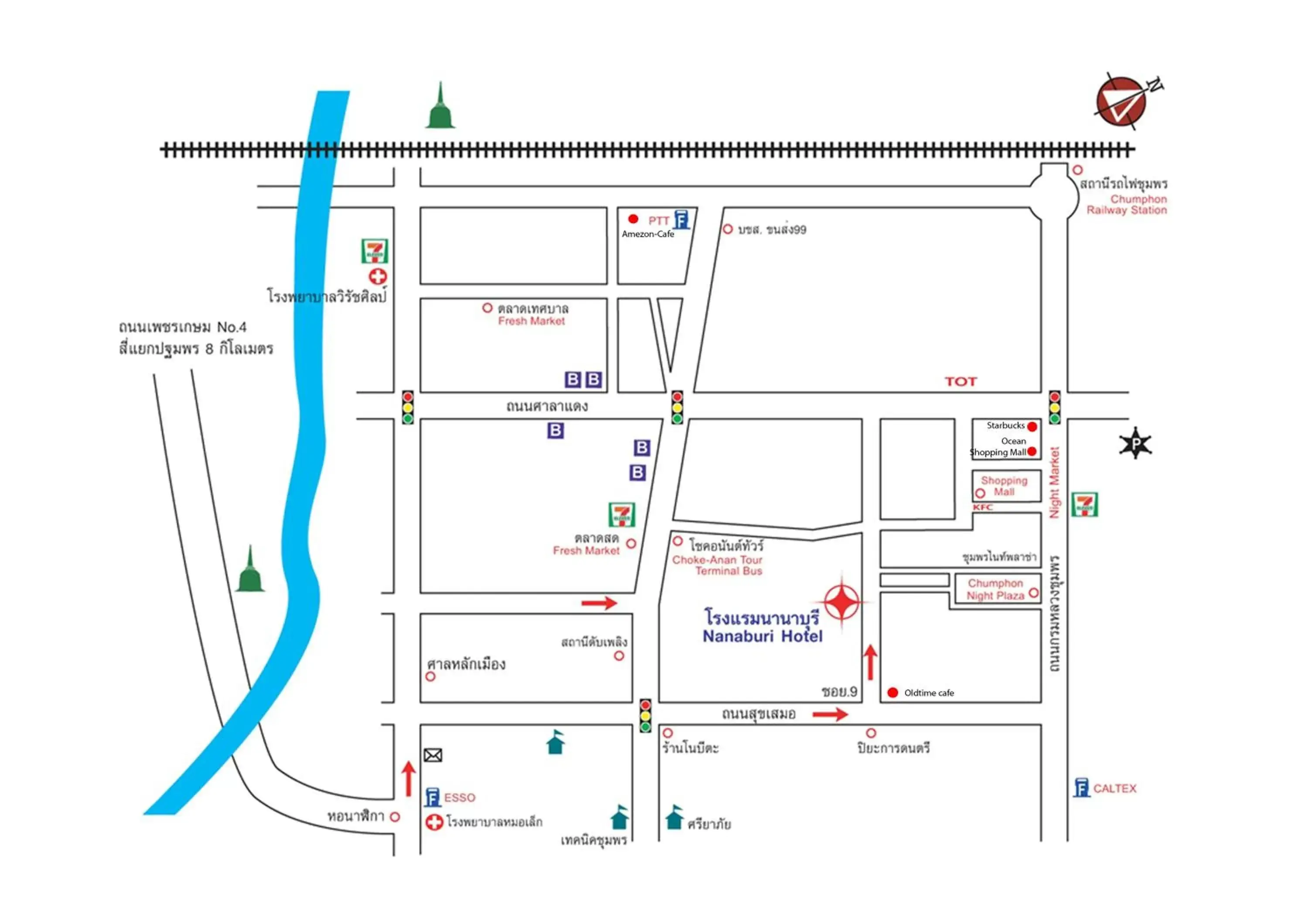 Text overlay, Floor Plan in Nana Buri Hotel