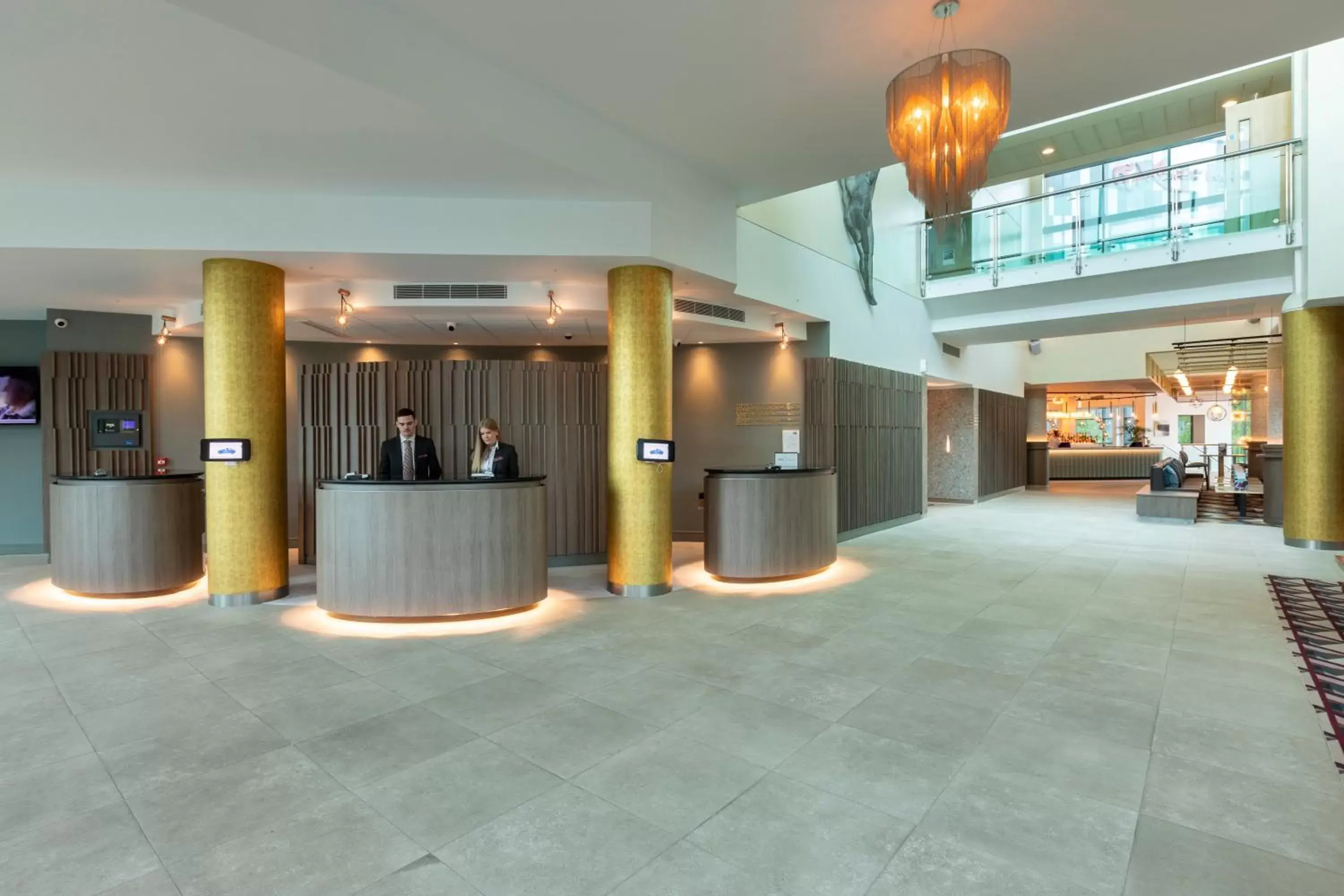 Lobby or reception in Crowne Plaza Birmingham NEC by IHG Lobby or reception in Crowne Plaza Birmingham NEC by IHG