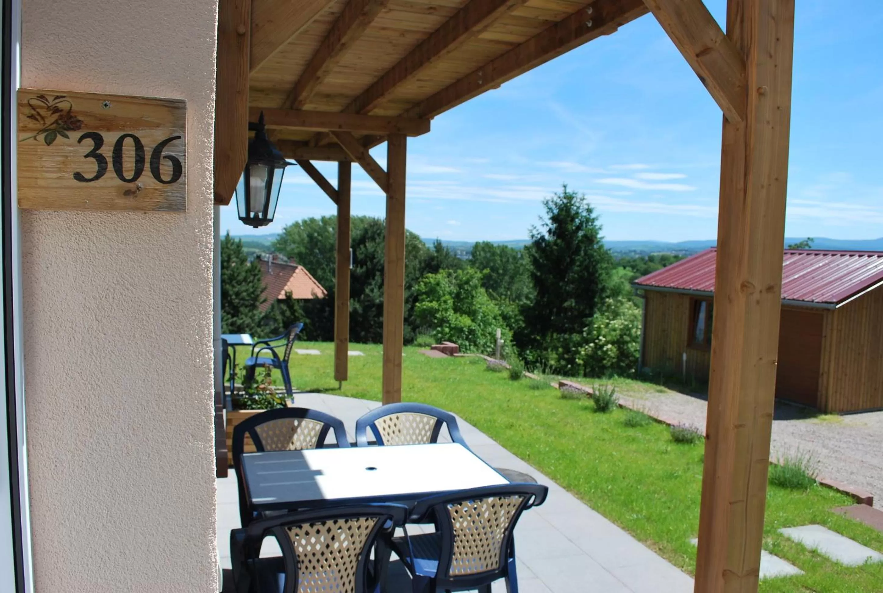 Balcony/Terrace in Chambres d'hôtes Les vignes