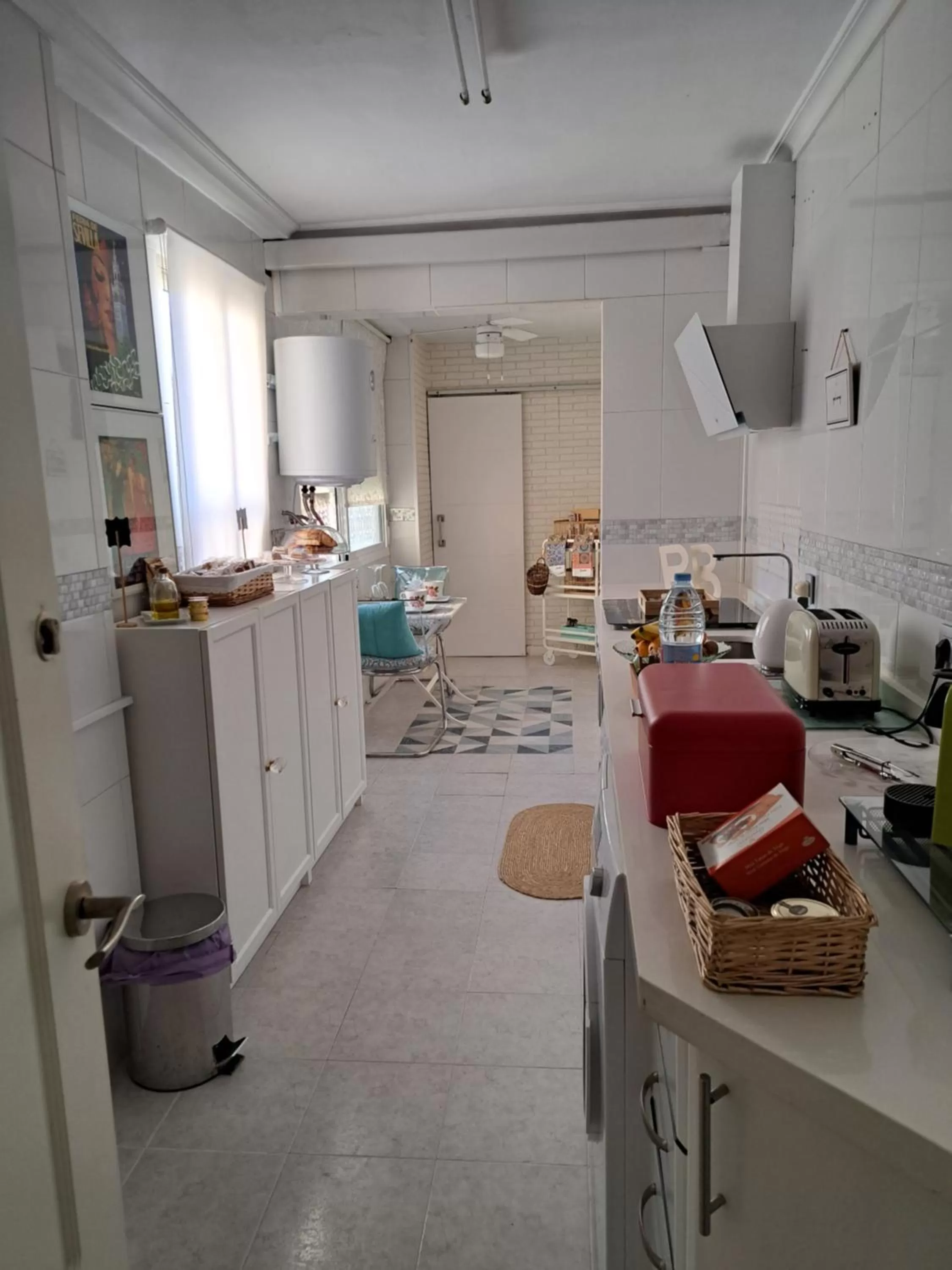 Kitchen or kitchenette in Apartamentos Flamenco B&B