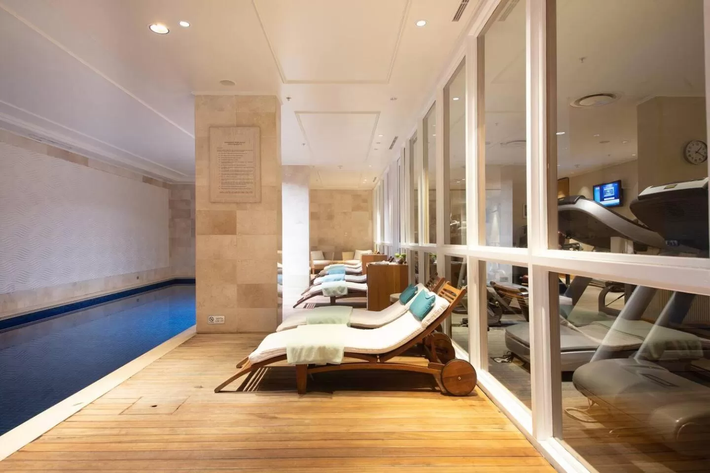 Swimming pool in Taj Executive Suites, Private Residence