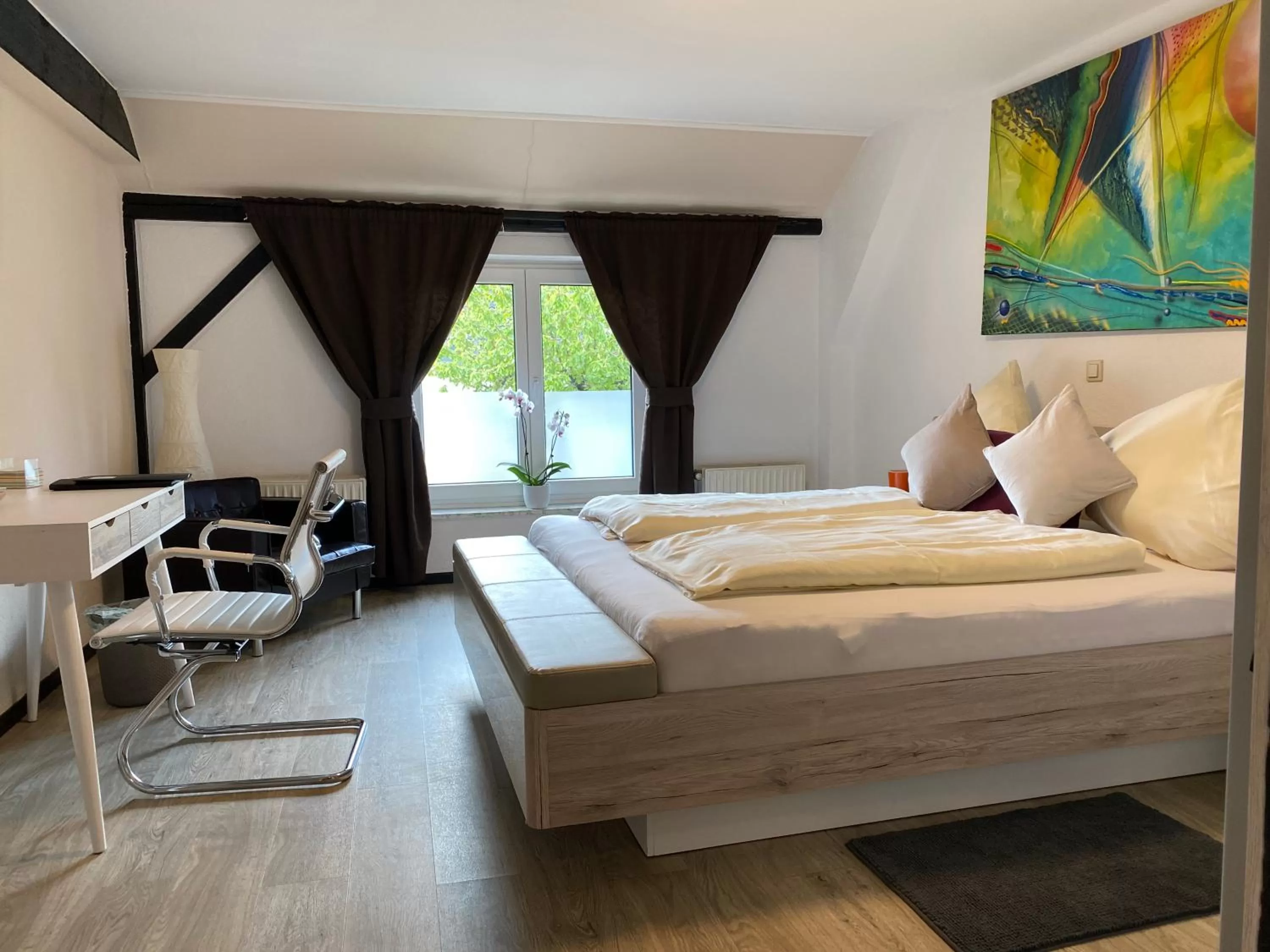 Bedroom, Bed in Landhaus Pohlhof