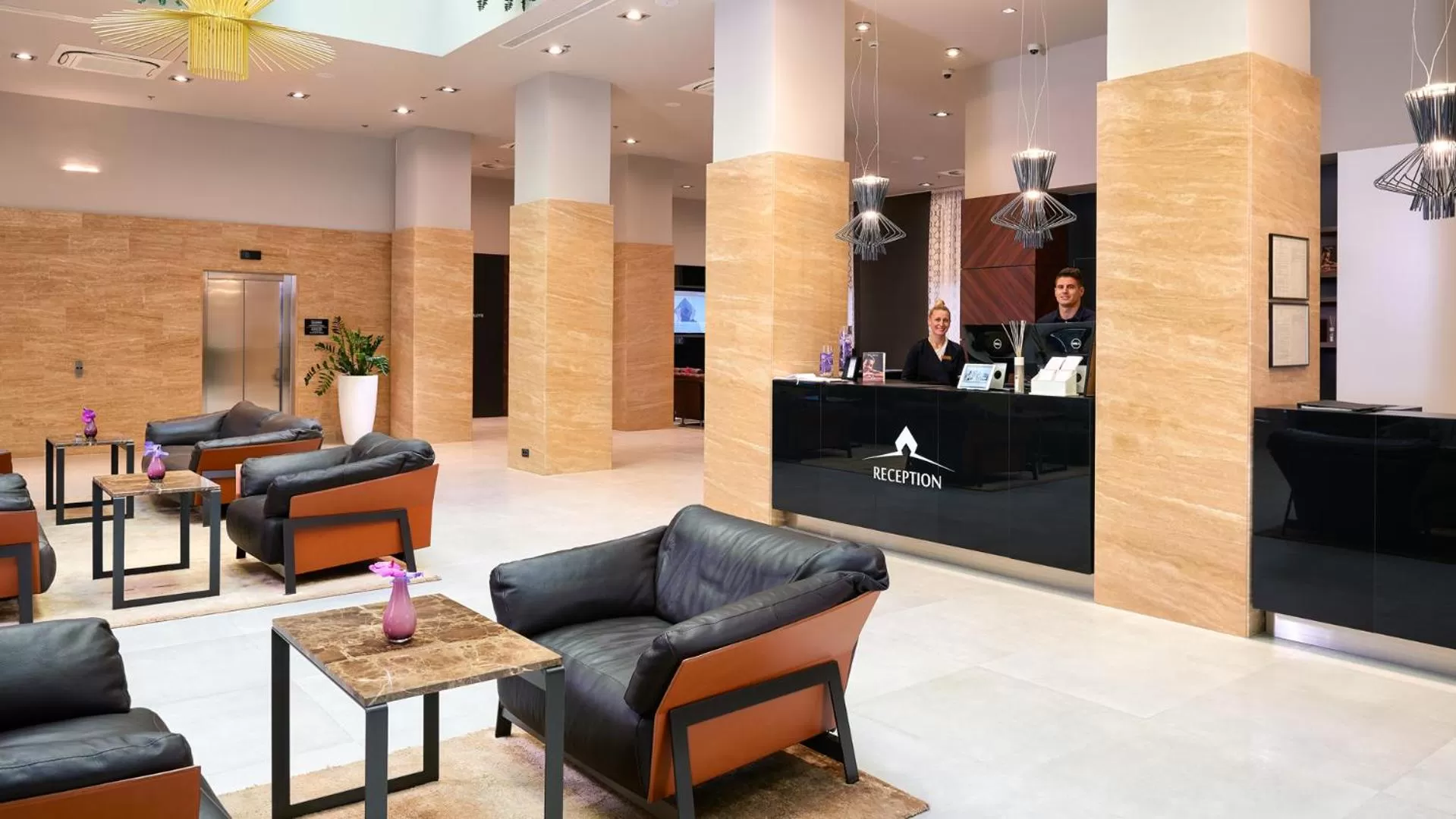 Lobby or reception in Cornaro Hotel