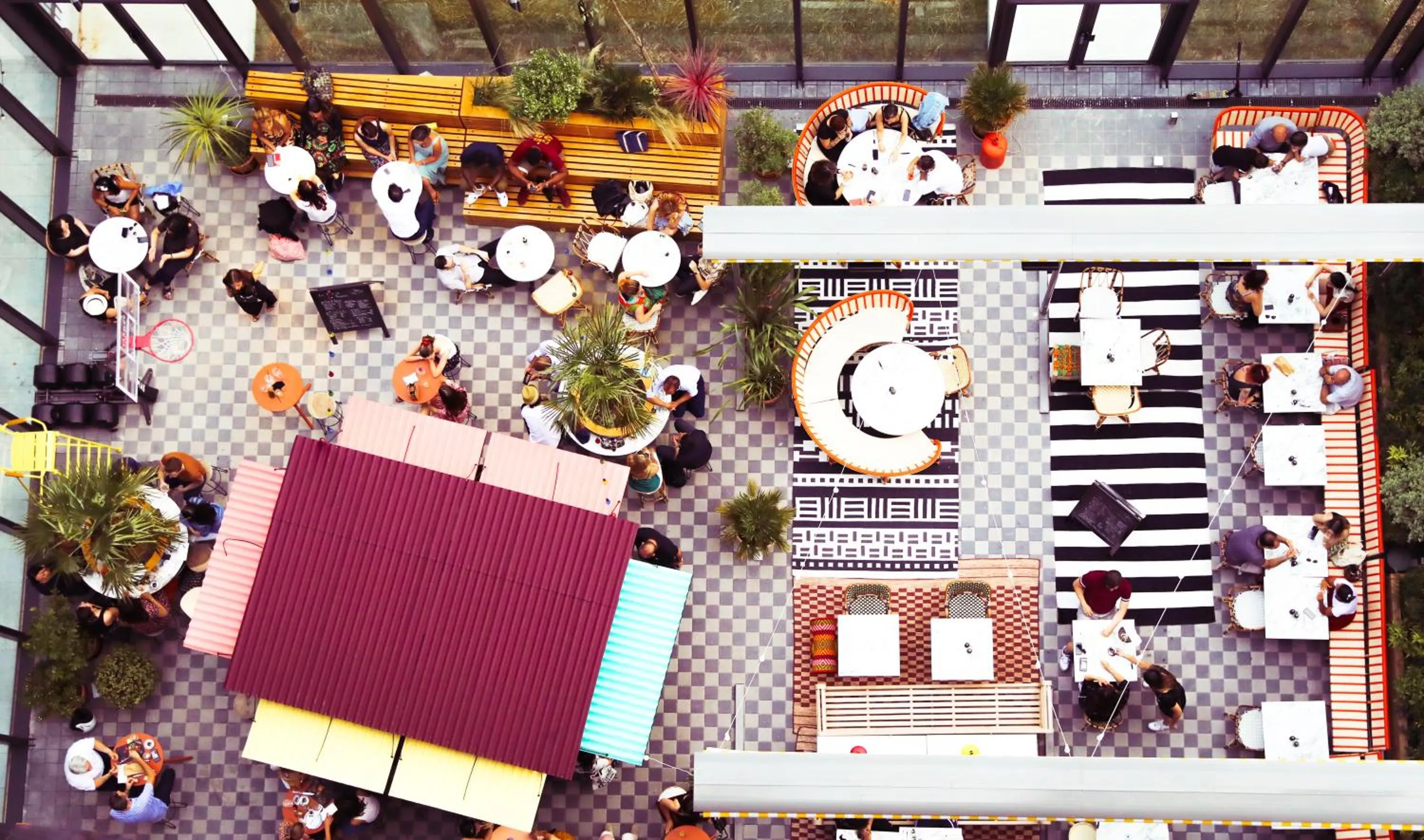 Patio in Mama Shelter Paris West