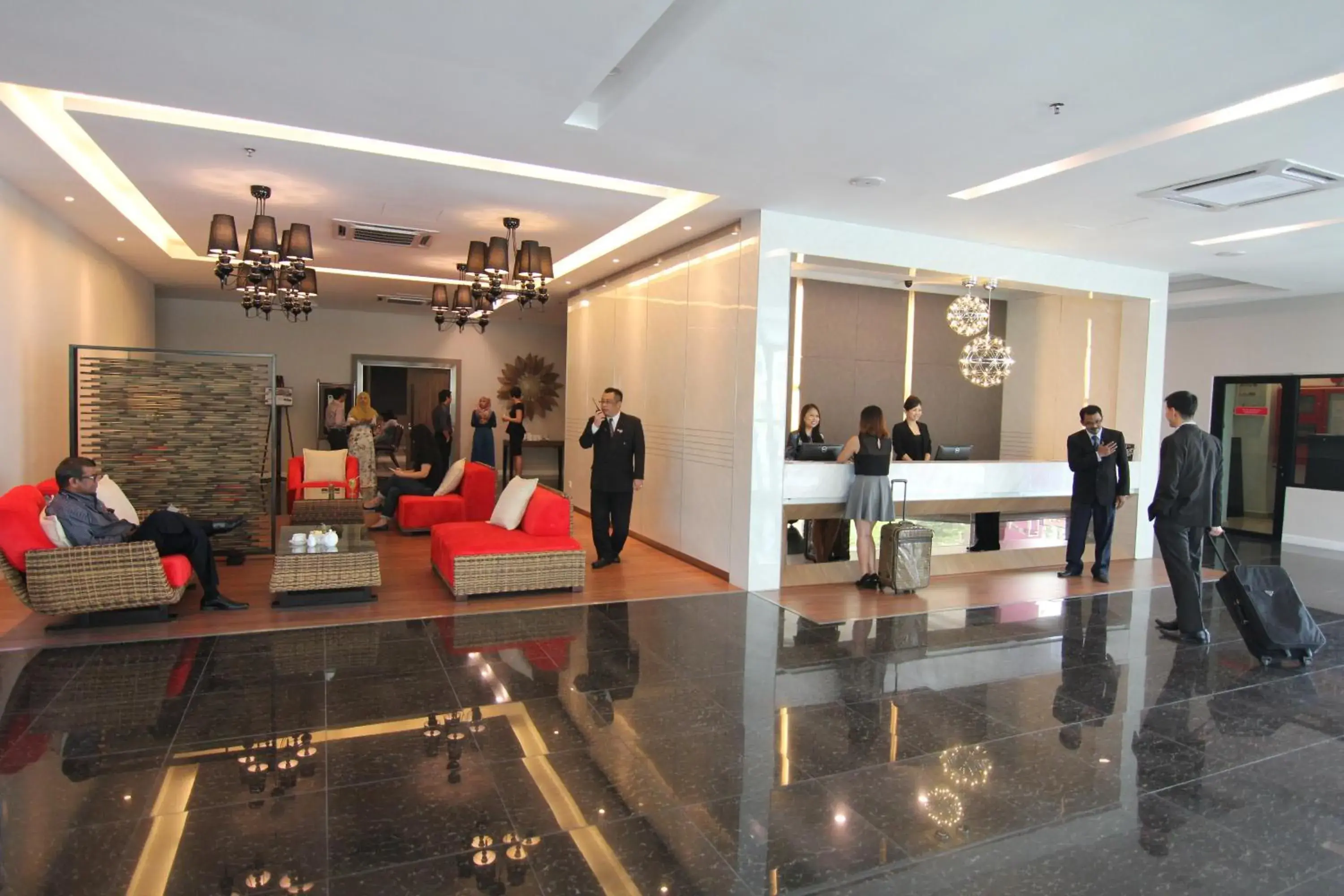 Lobby or reception in Nexus Regency Suites & Hotel