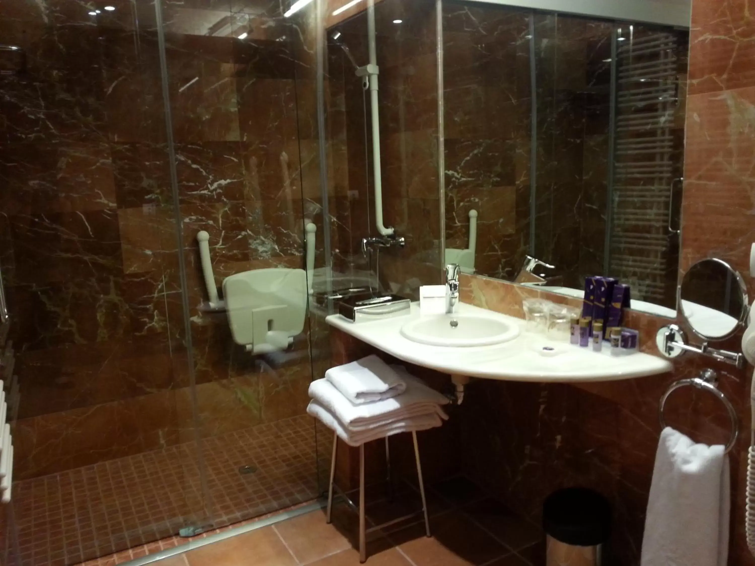 Decorative detail, Bathroom in Parador de Lorca