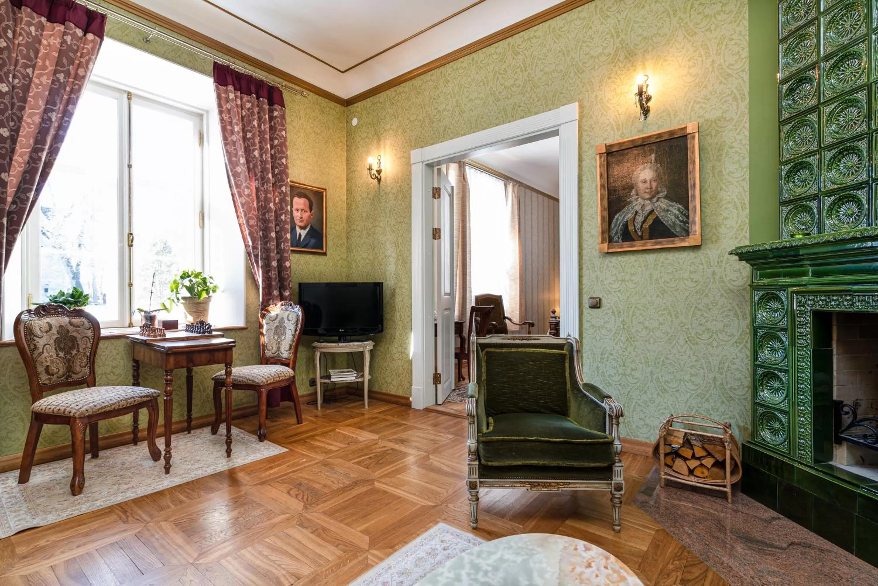 Living room in Padise Manor