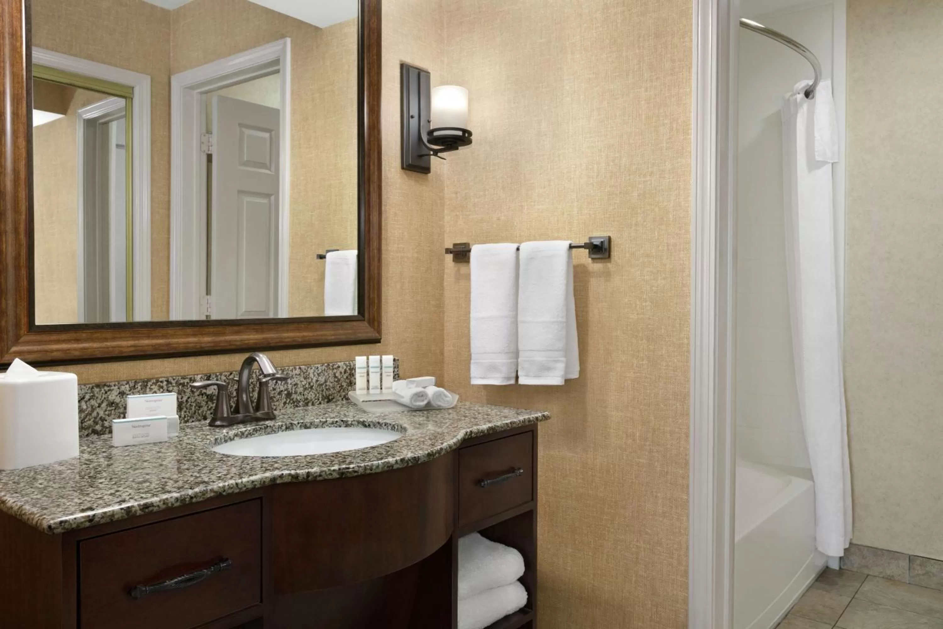 Bathroom in Homewood Suites Syracuse-Liverpool