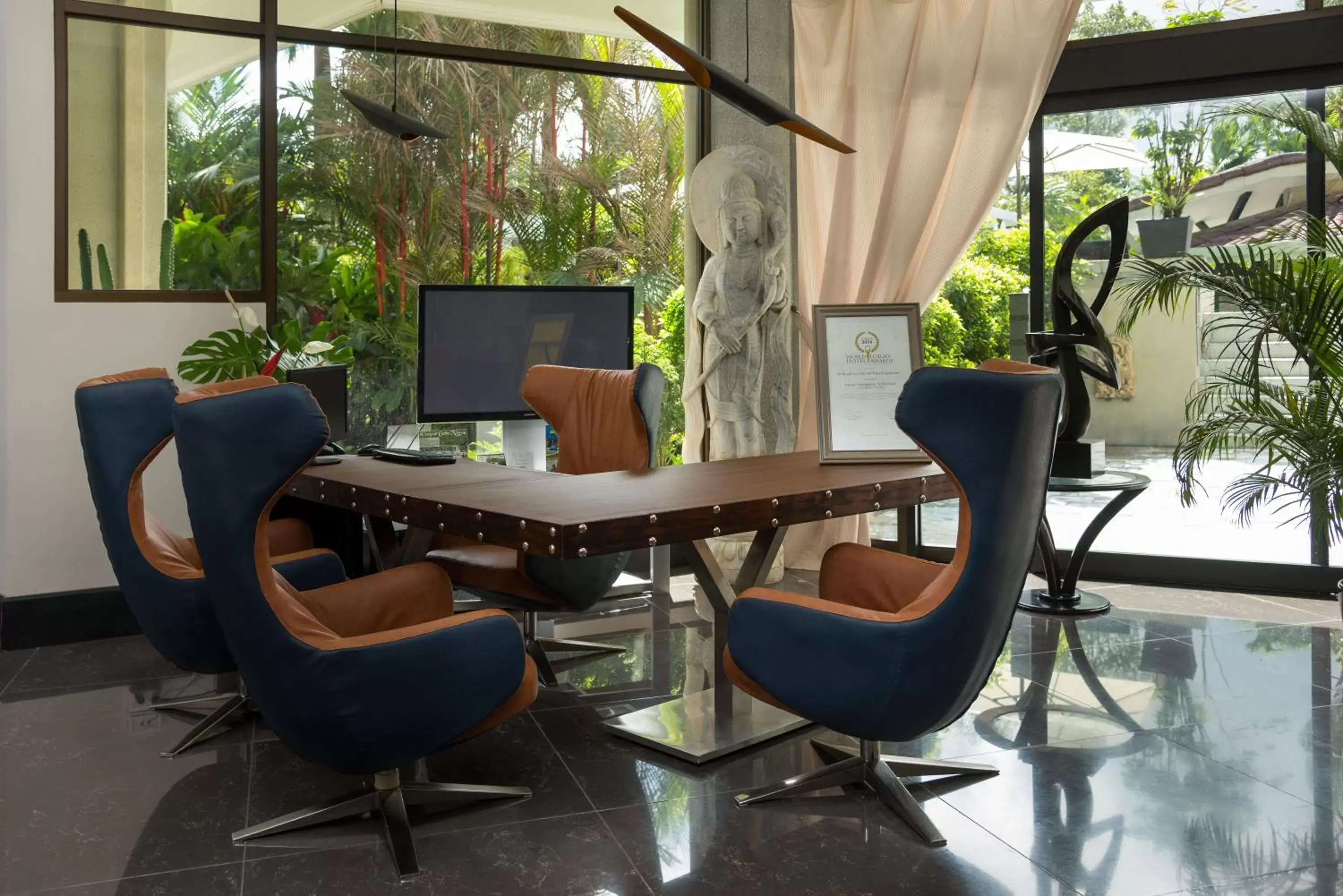 Lobby or reception in The Royal Corin Thermal Water Spa & Resort - Adults Only Lobby or reception in The Royal Corin Thermal Water Spa & Resort - Adults Only