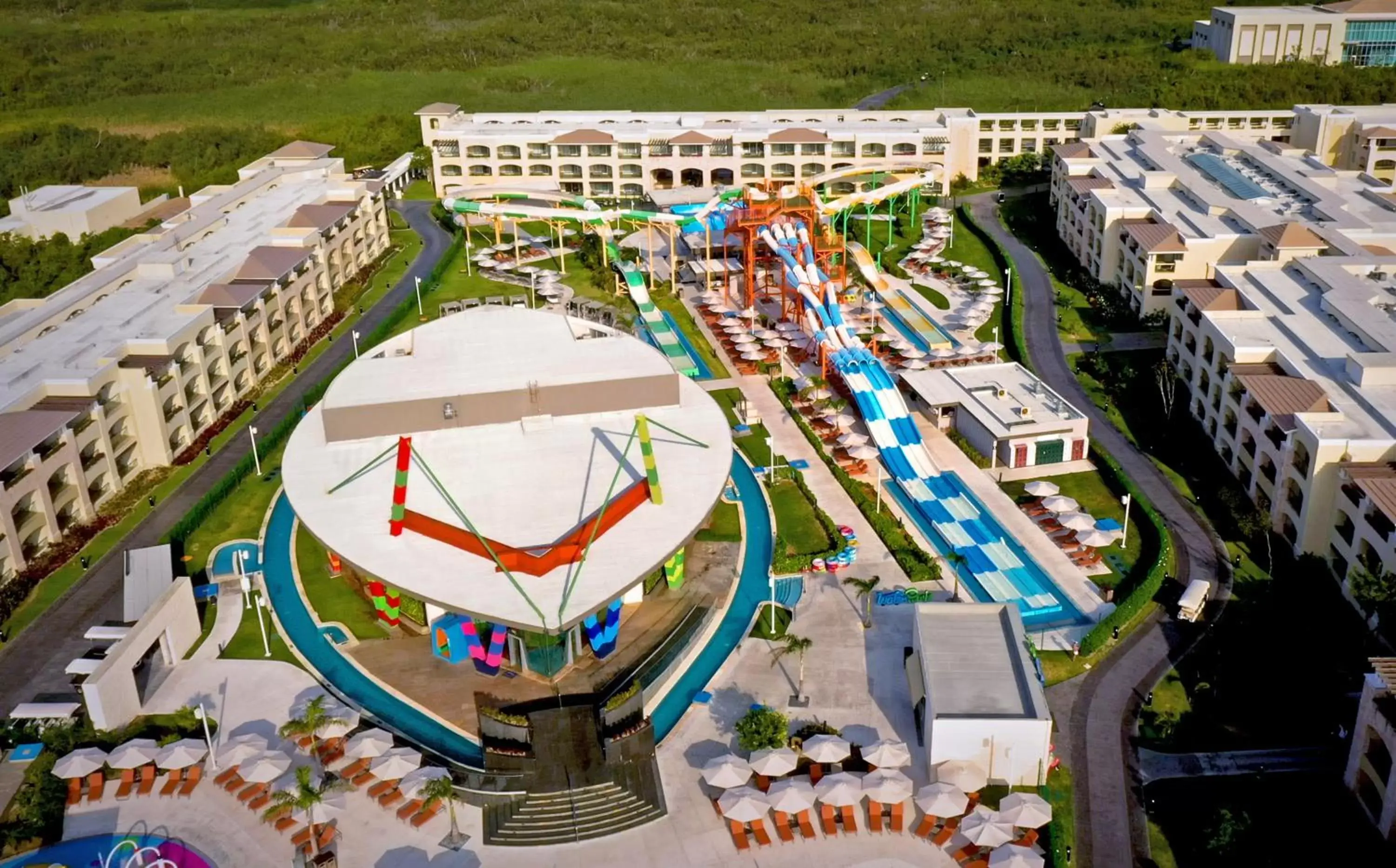 Aqua park, Bird's-eye View in Moon Palace The Grand Cancun All Inclusive