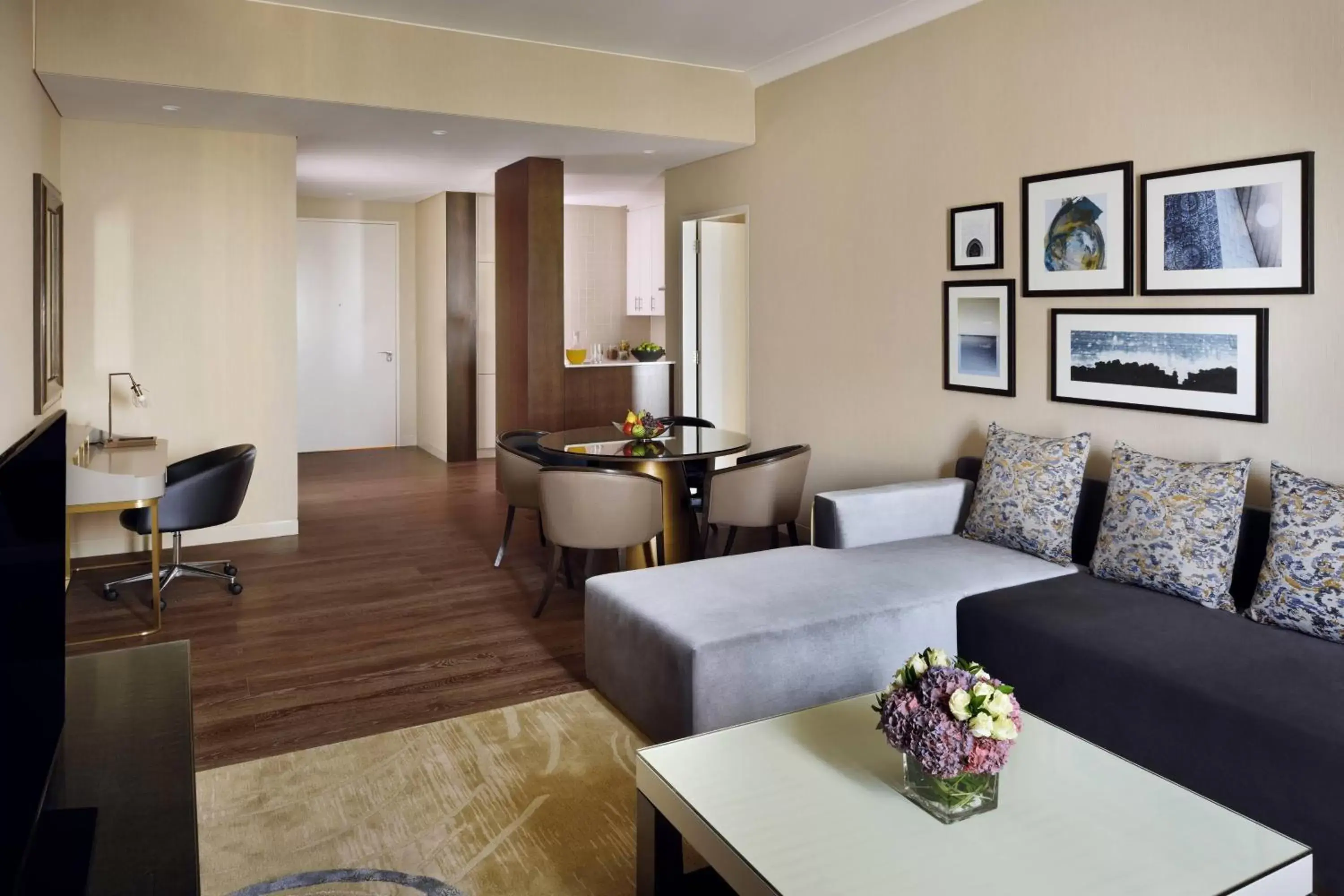 Living room, Seating Area in Marriott Executive Apartments Downtown, Abu Dhabi