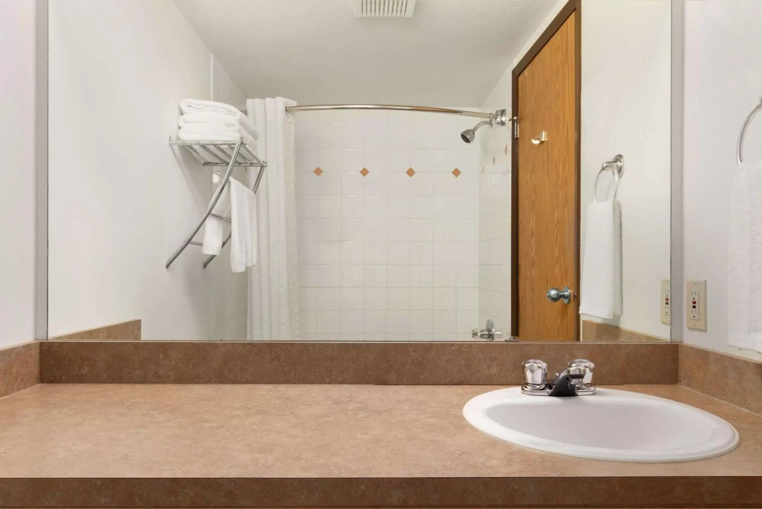 Bathroom in Super 8 by Wyndham Yellowknife