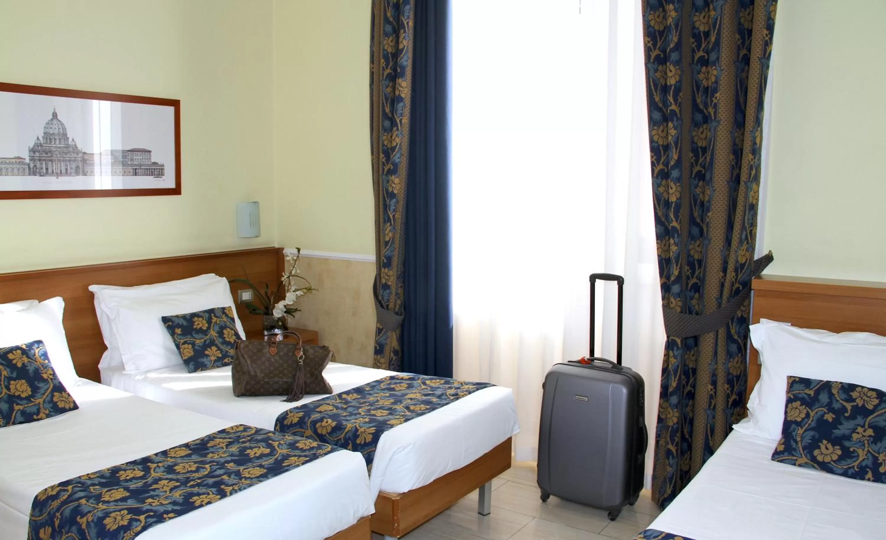 Decorative detail, Bed in Hotel Windrose