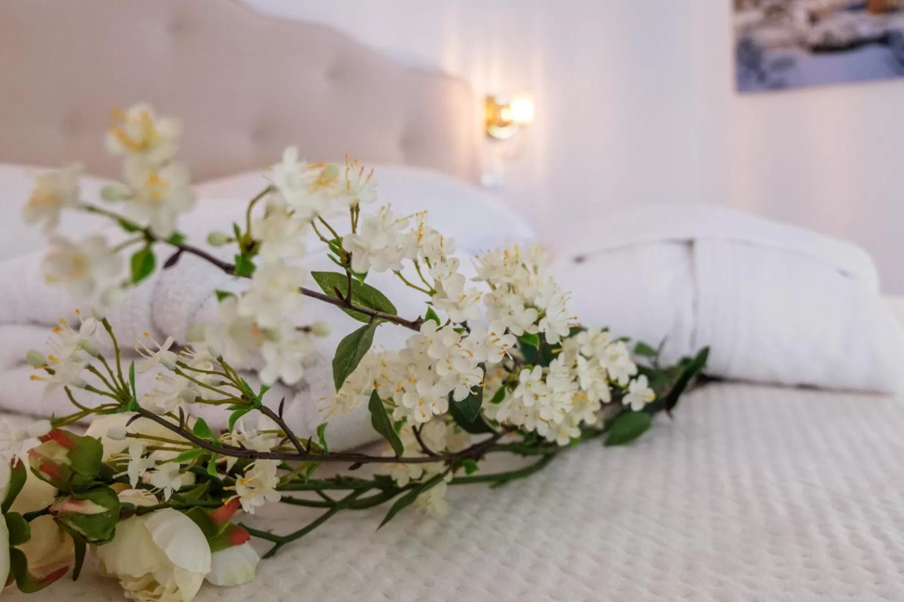 Decorative detail, Bed in La Bella Ostuni Suites