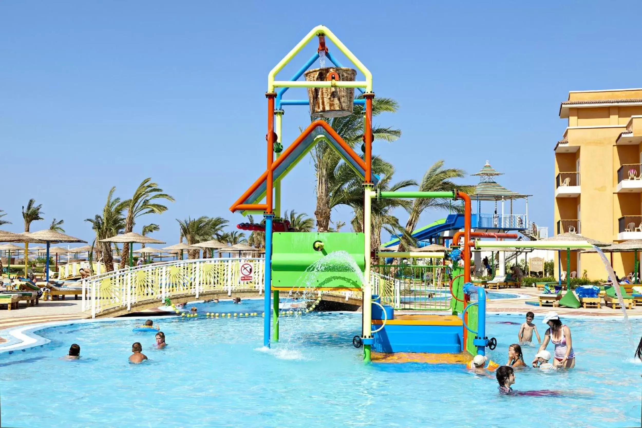 Kids's club, Water Park in The Three Corners Sunny Beach Resort