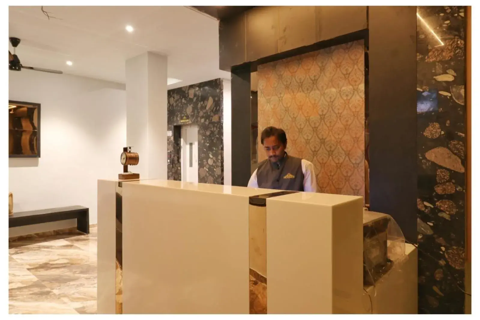 Lobby or reception, Staff in Hotel Jay Palace Inn, Solapur 