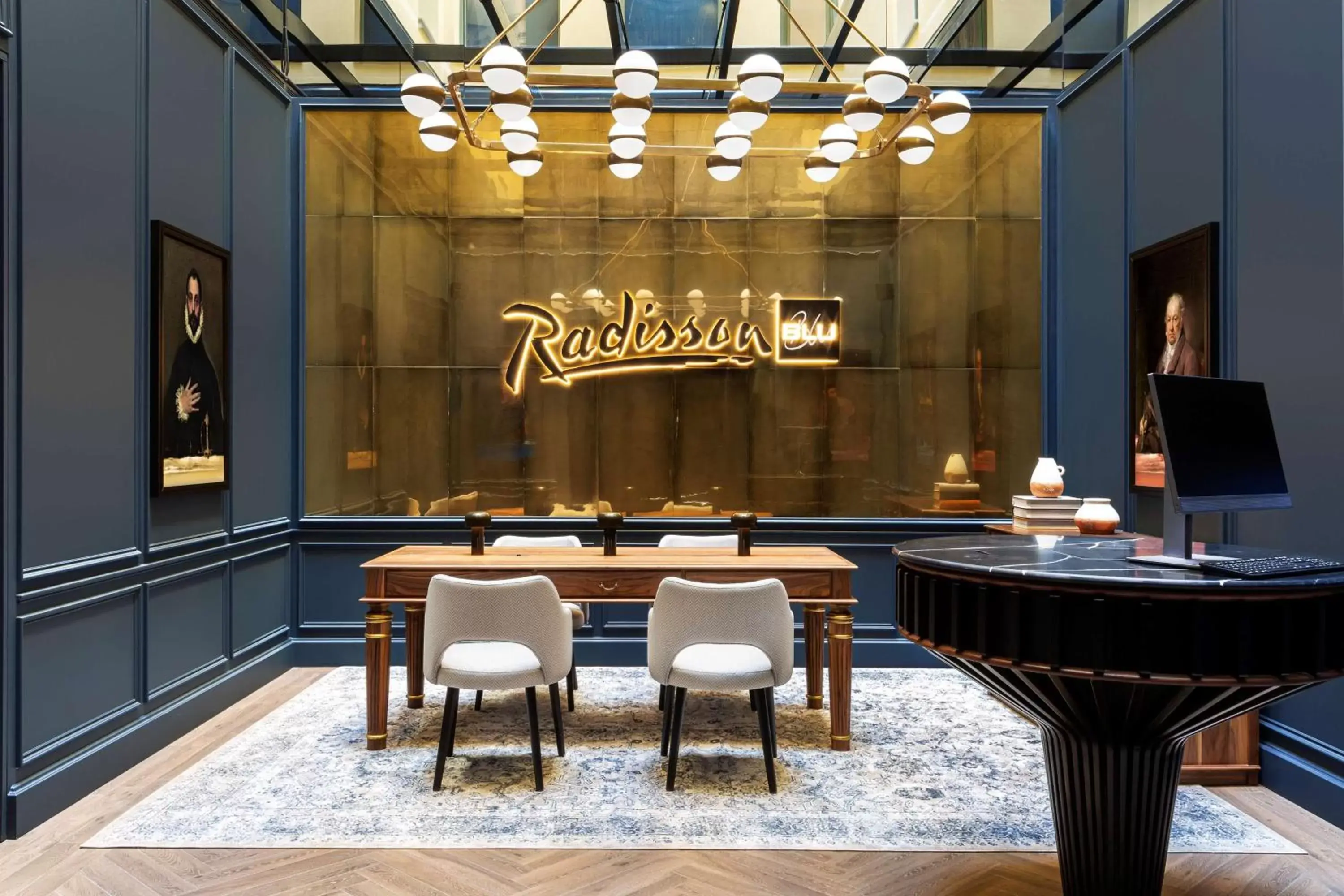 Lobby or reception in Radisson Blu Hotel, Madrid Prado