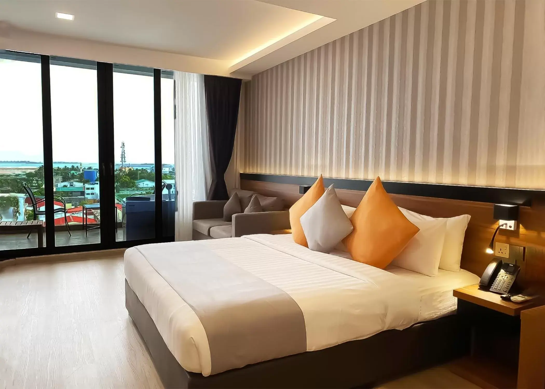 Bed in Triton Prestige Seaview and Spa