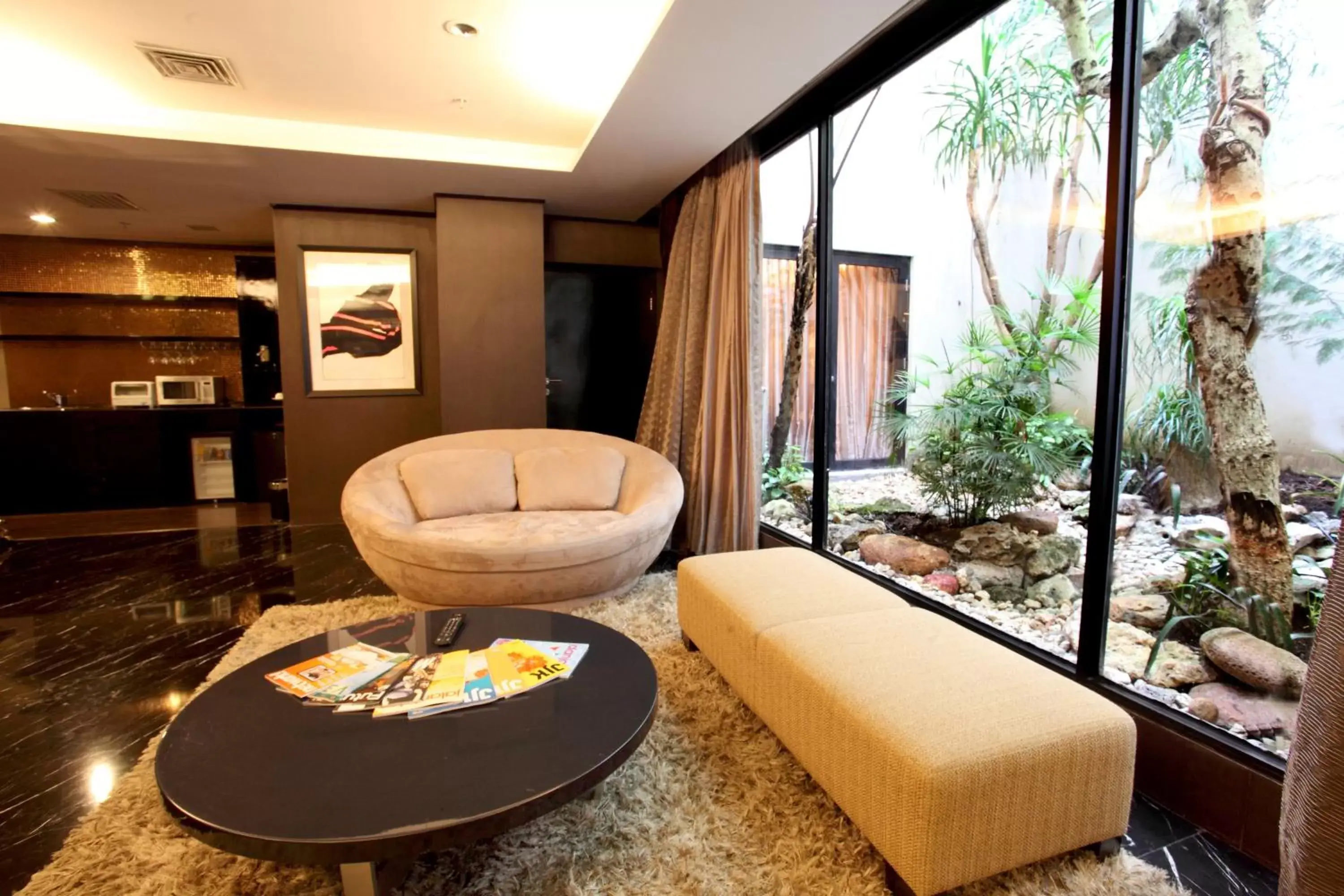 Seating area in Amaroossa Hotel Bandung Indonesia