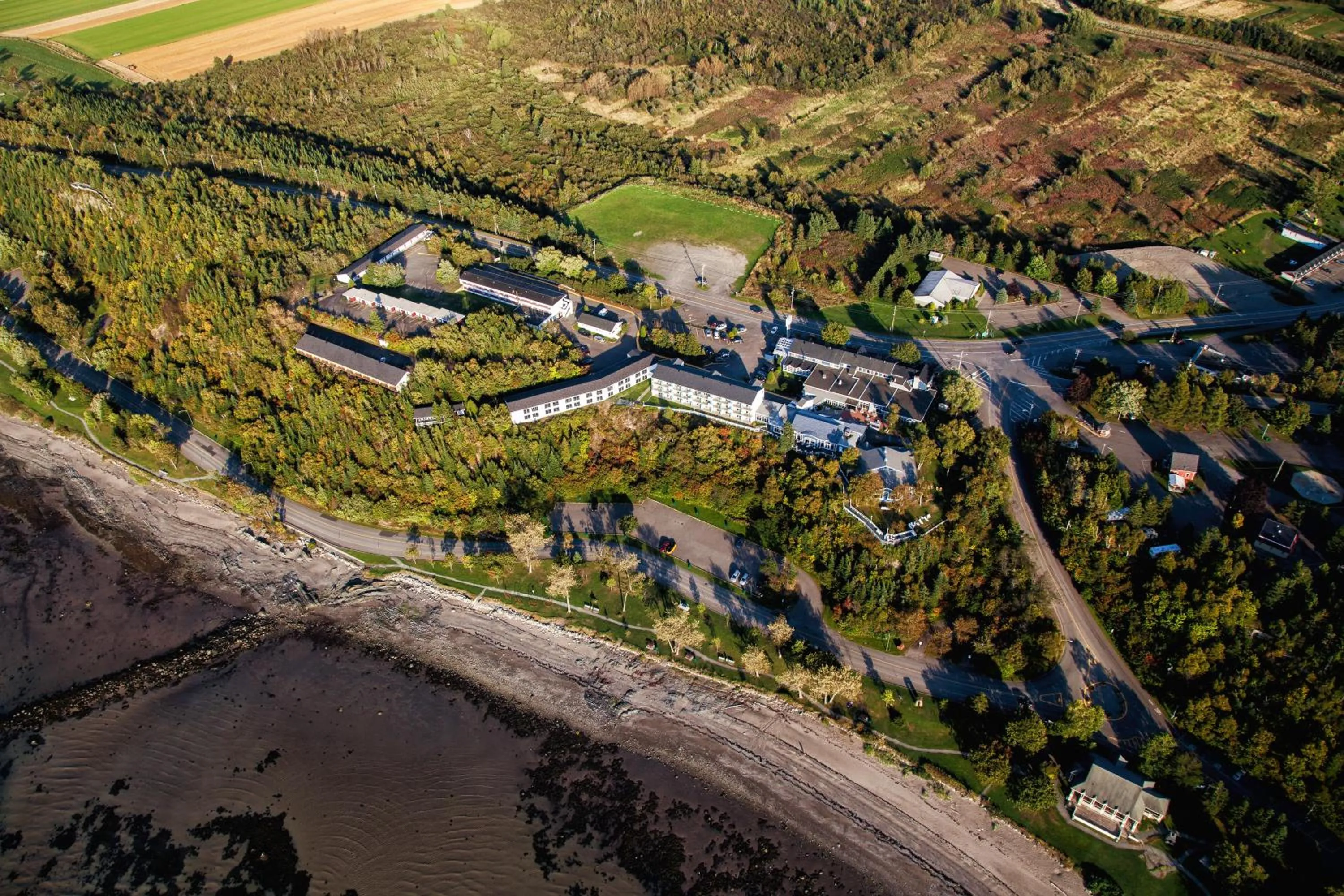 Bird's eye view in Auberge de la Pointe