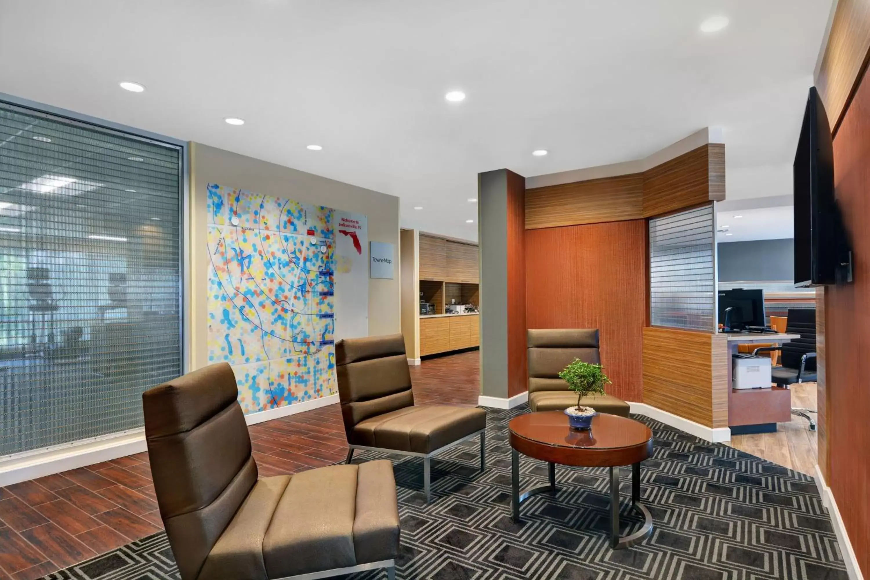 Lobby or reception, Seating Area in TownePlace Suites by Marriott Jacksonville East