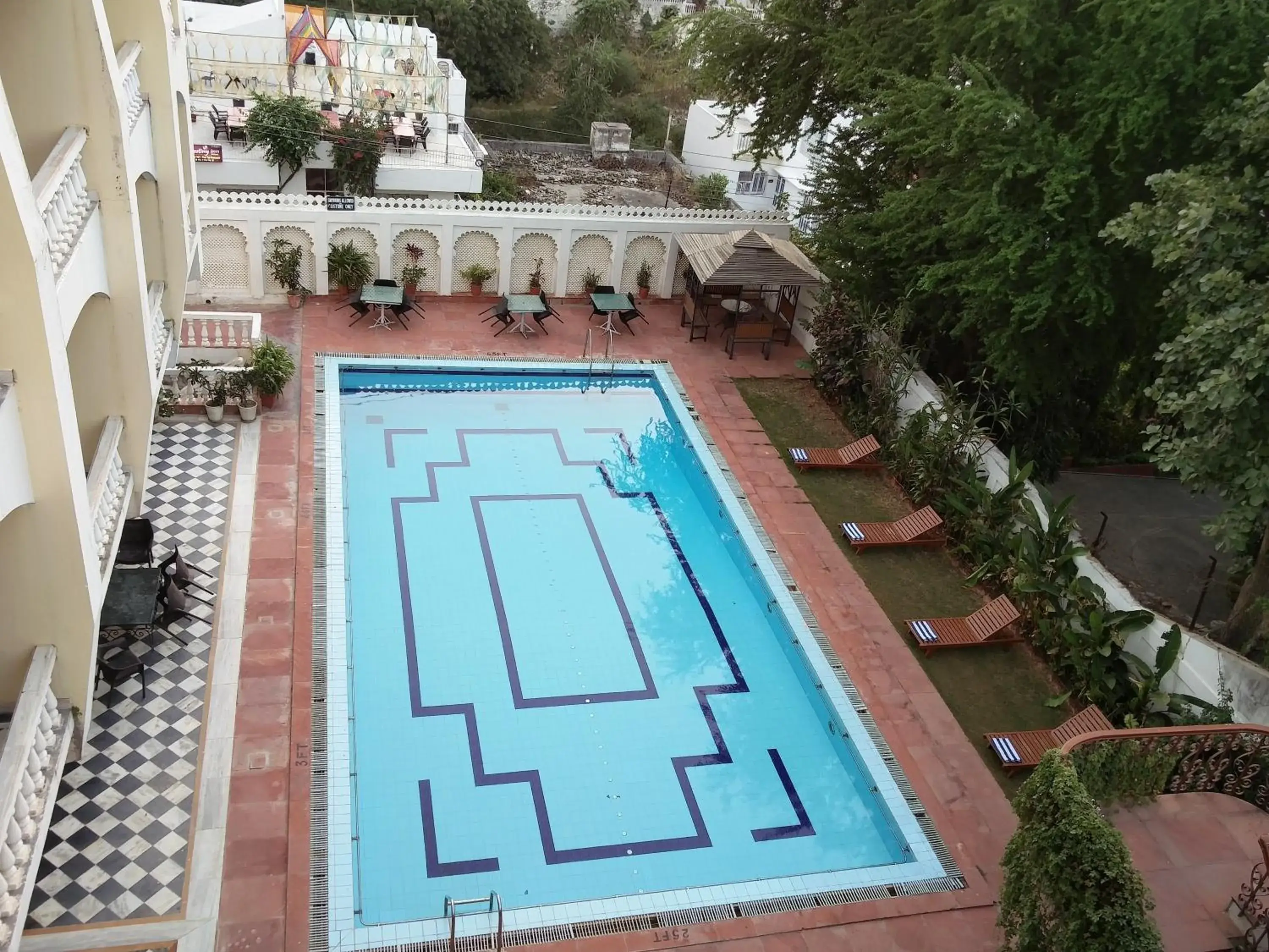 Day, Pool View in Hotel Hill Top Palace